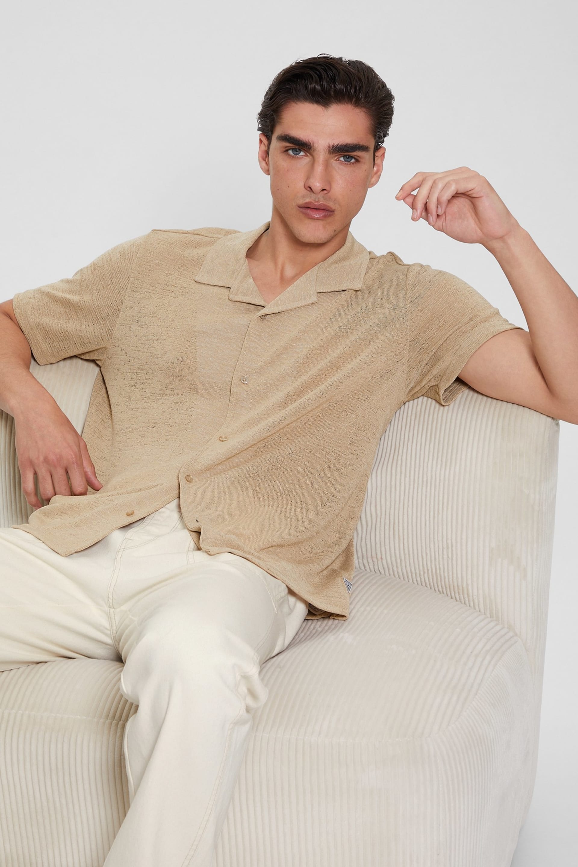 GUESS® Gauze Camp Shirt Men