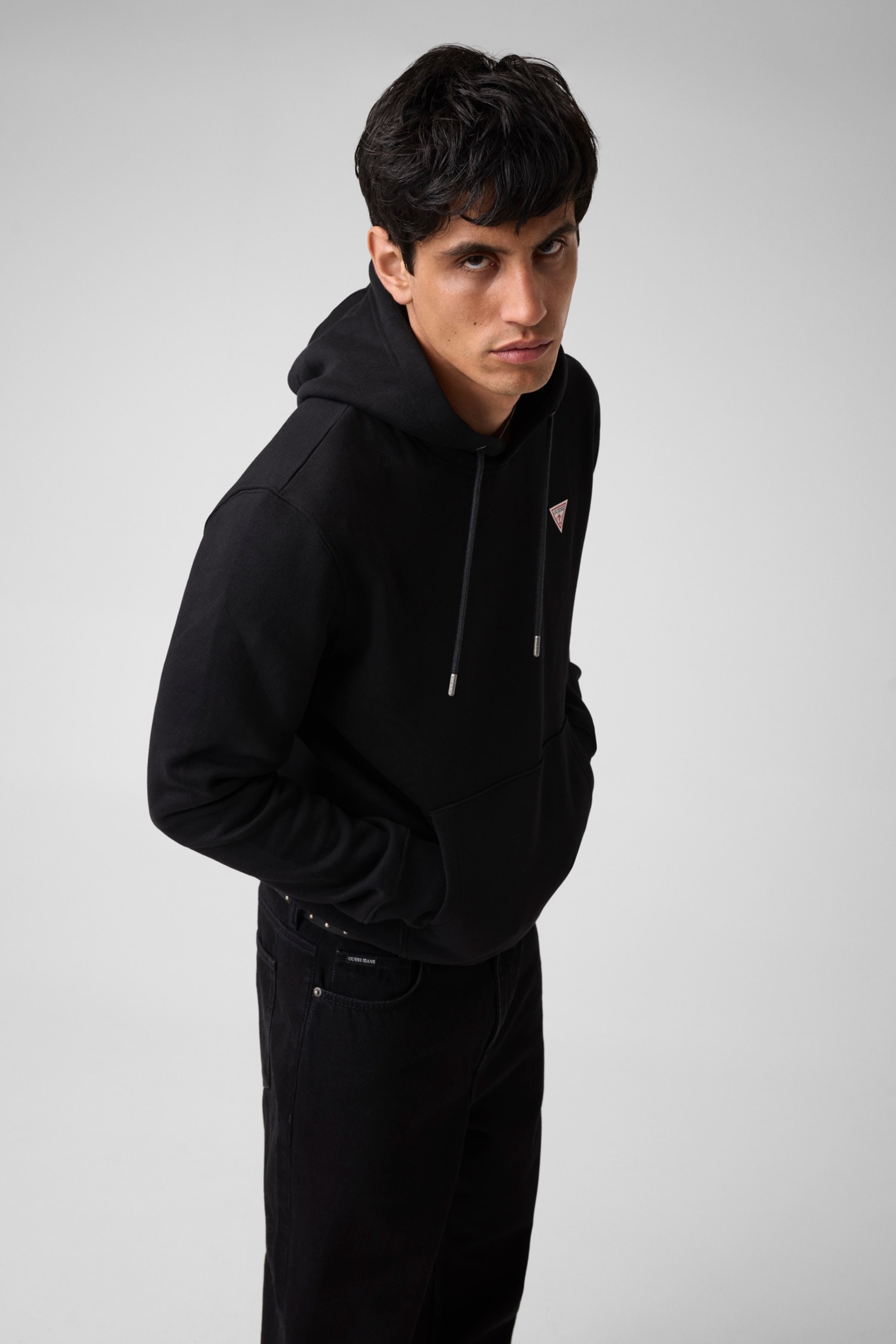 Slim Mini Triangle Hoodie Men | GUESS Jeans®