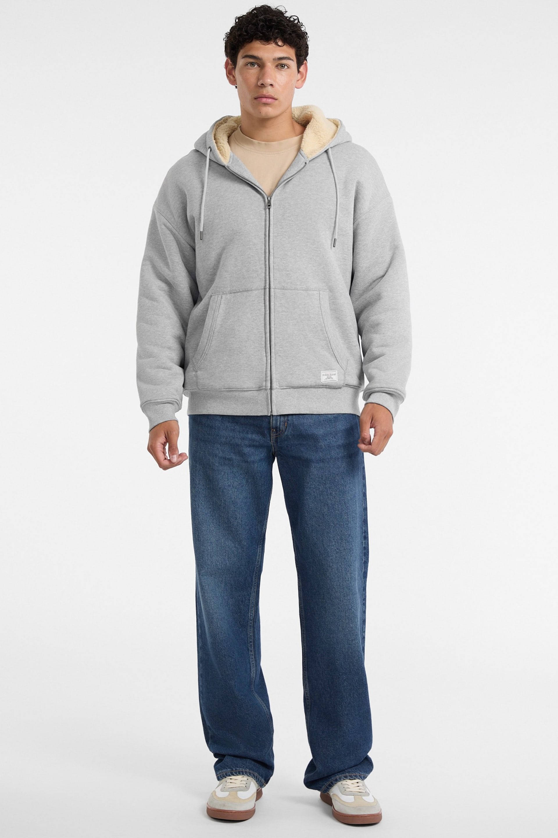 Full-Zip Fleece Track Hoodie Men | GUESS Jeans®
