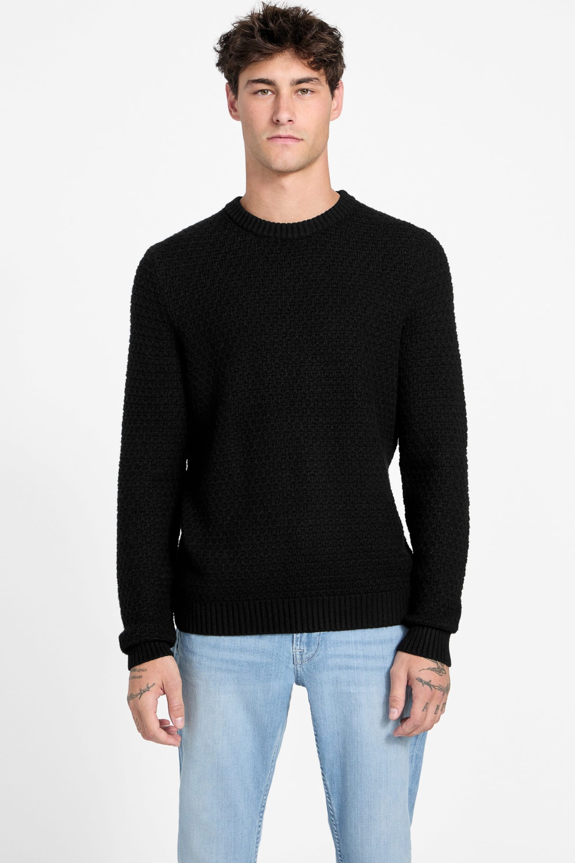 GUESS® Eco Arlo Open-Stitch Sweater Men