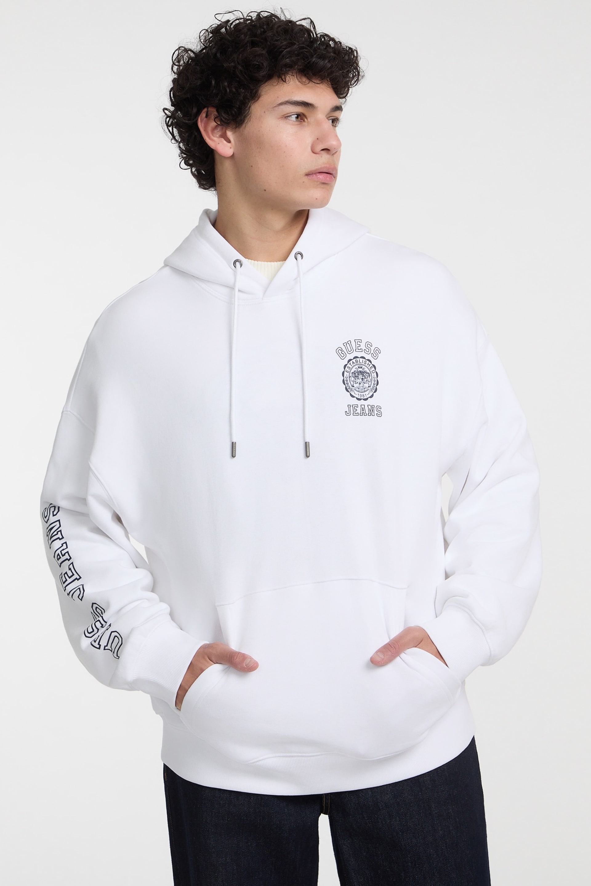 Hooded Logo Sweater Men | GUESS Jeans®