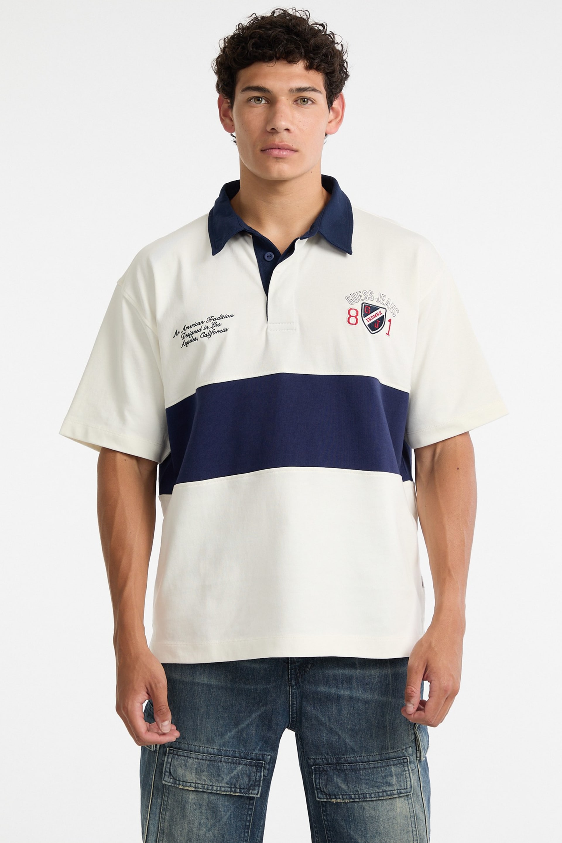 Logo Short-Sleeve Rugby Polo Men | GUESS Jeans®