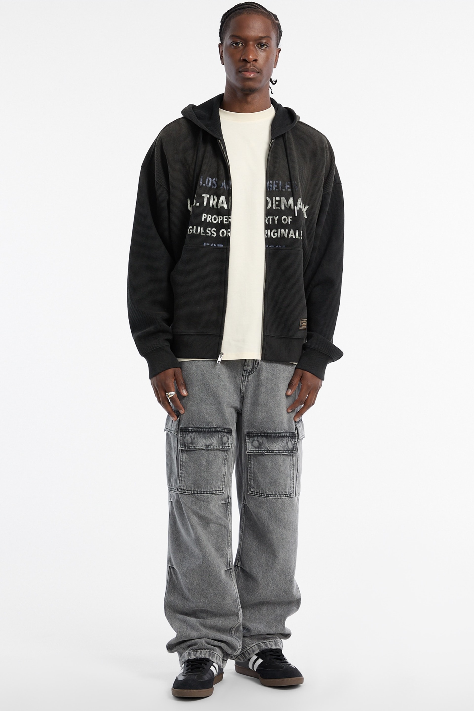 GUESS Originals Waffle Hoodie Men | GUESS Jeans®