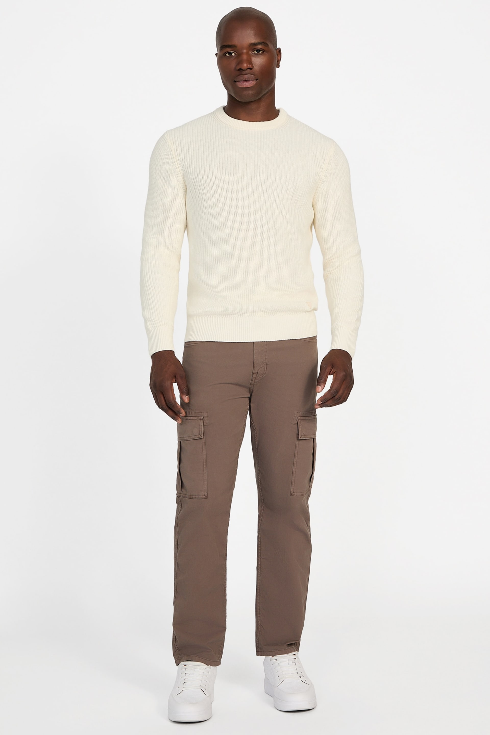 GUESS® Herbie Ribbed Washed Sweater Men