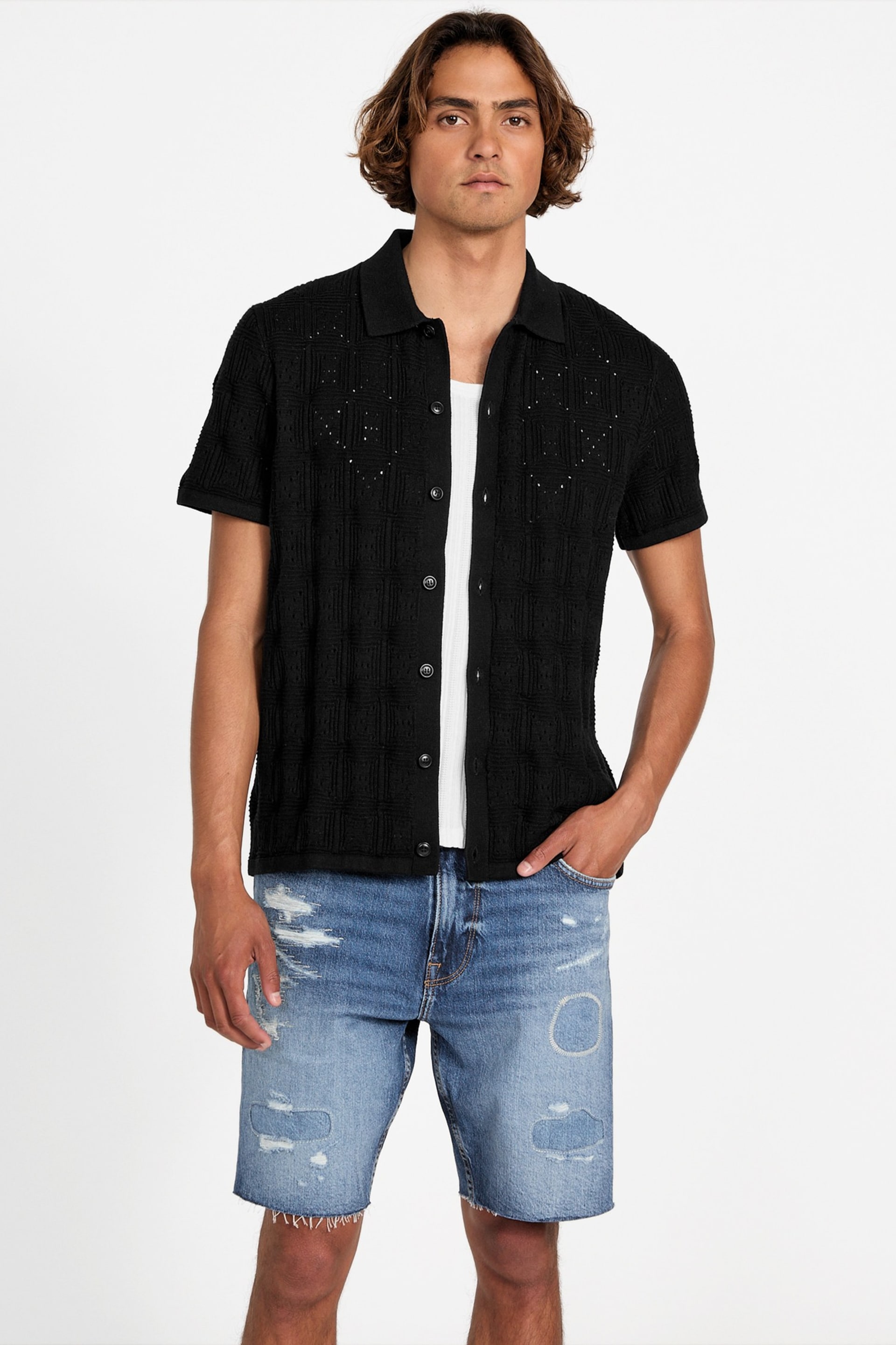 GUESS® Topanga Pointelle Shirt Men