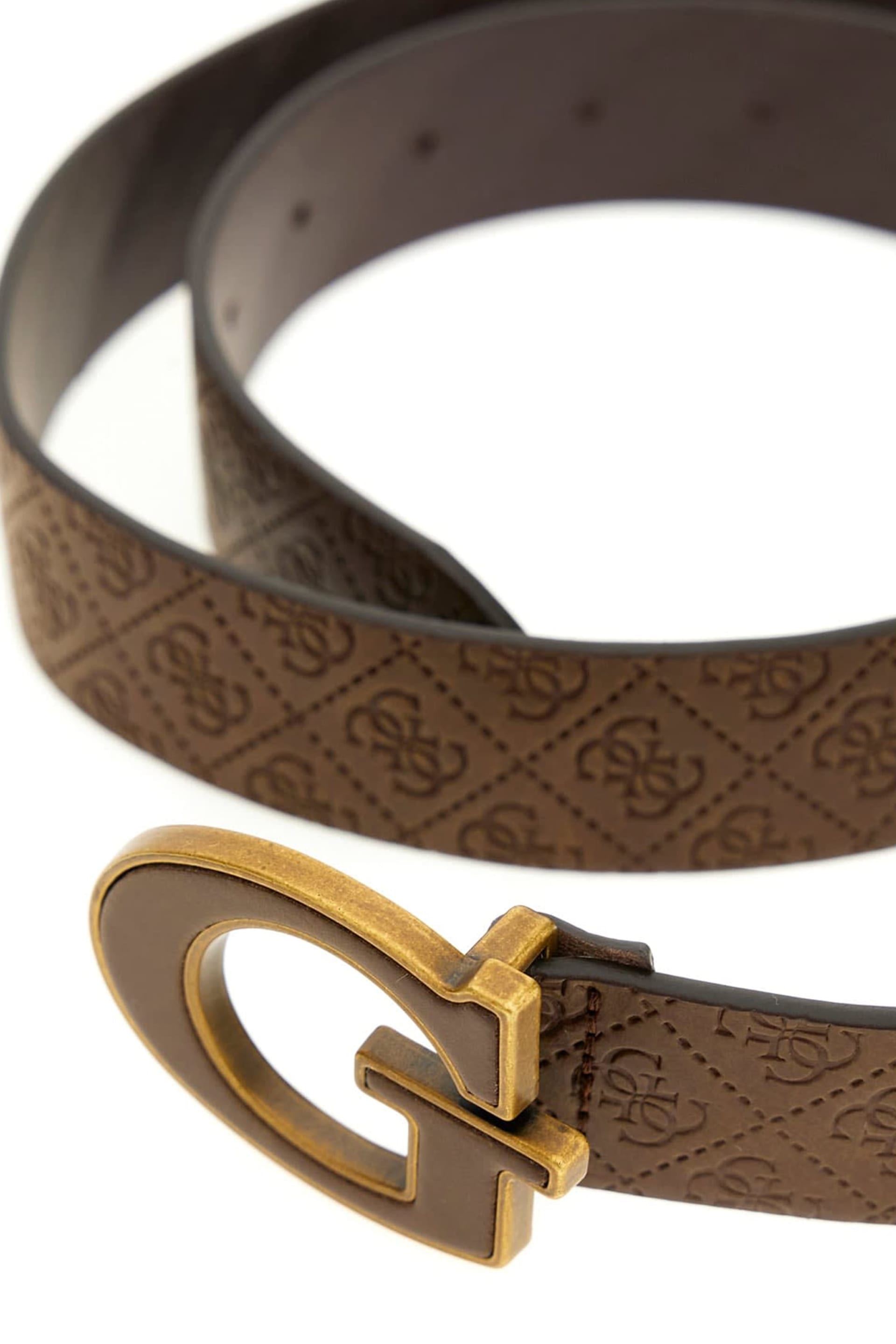 GUESS® Quattro G Leather Belt Men