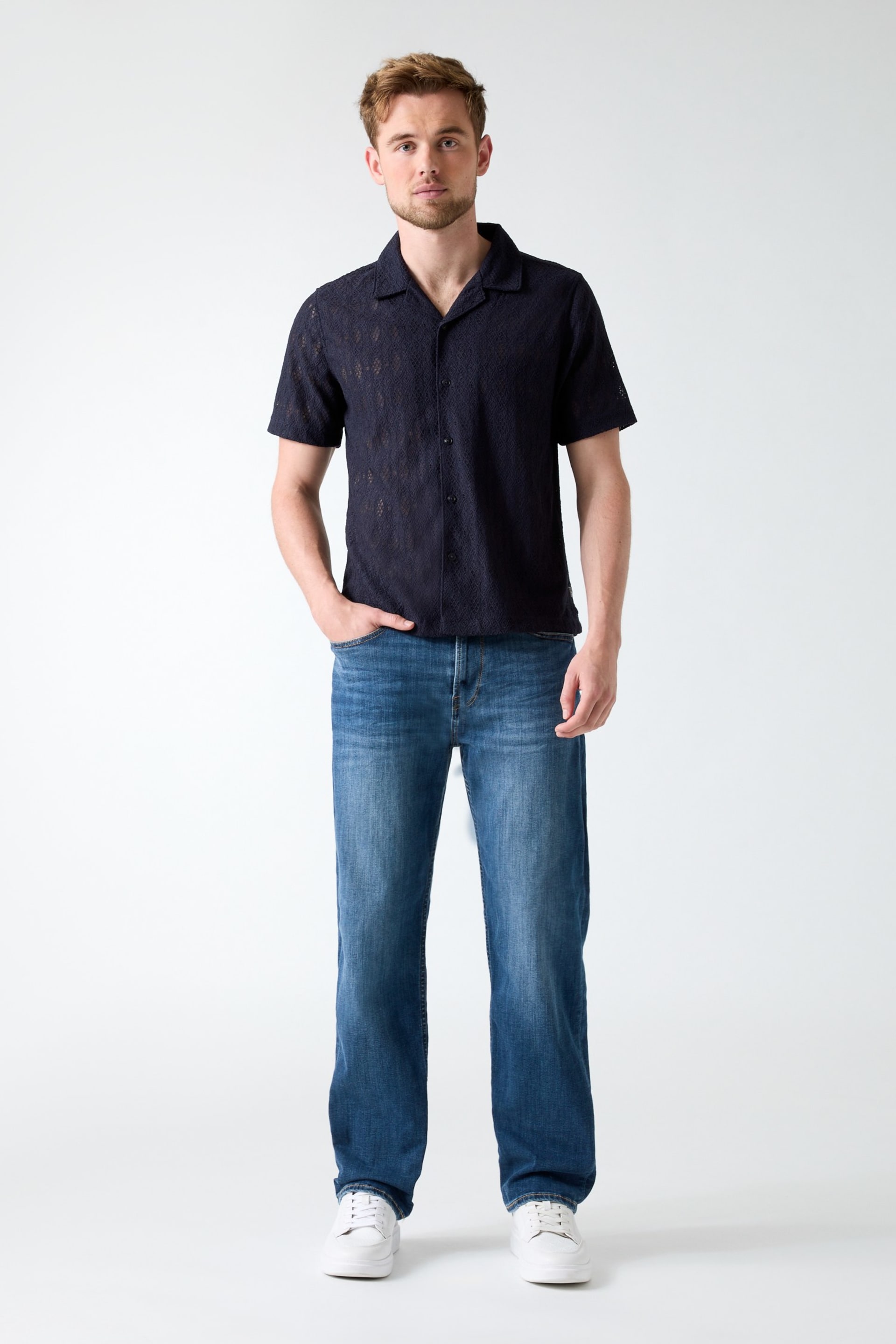 GUESS® Crochet Shirt Men