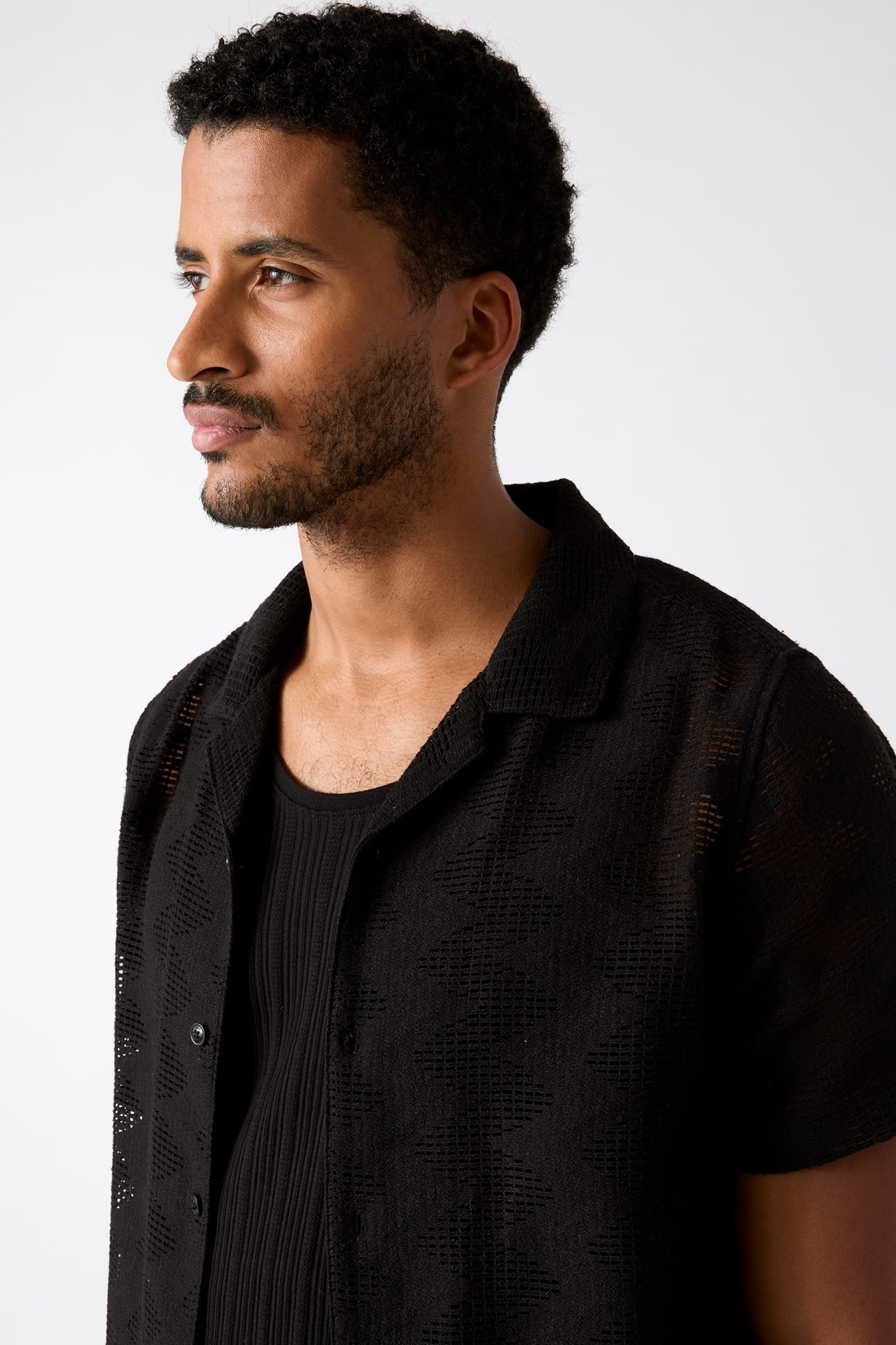 GUESS® Openwork shirt Men