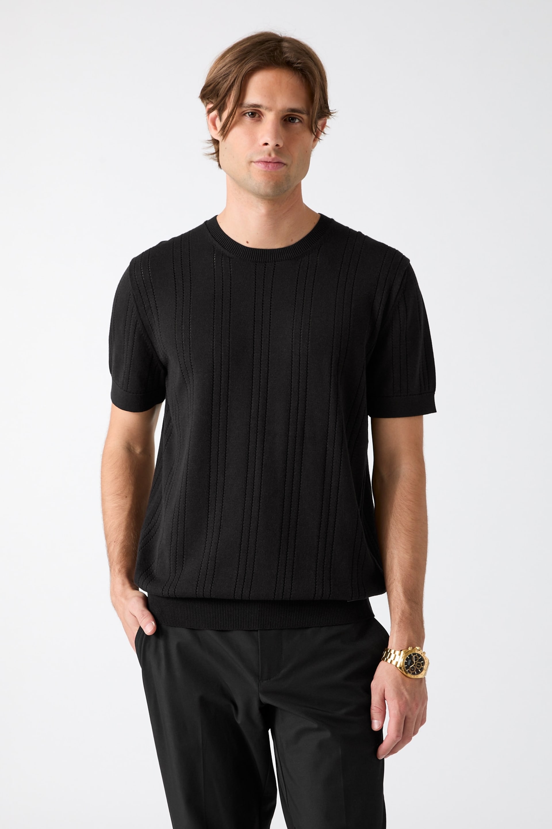 GUESS® Knitted t-shirt Men