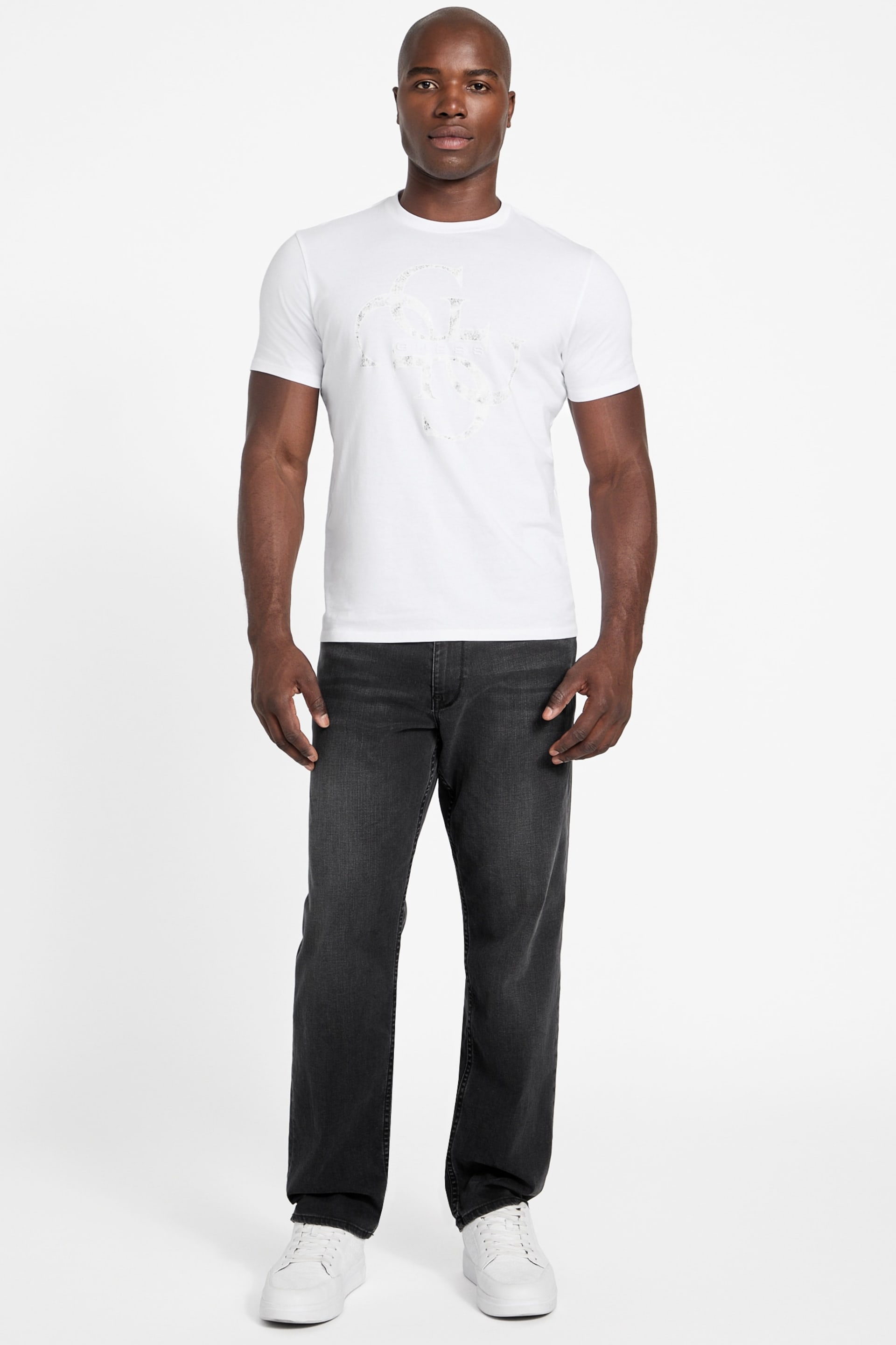 GUESS® Eco Shimmer Quattro G Tee Men