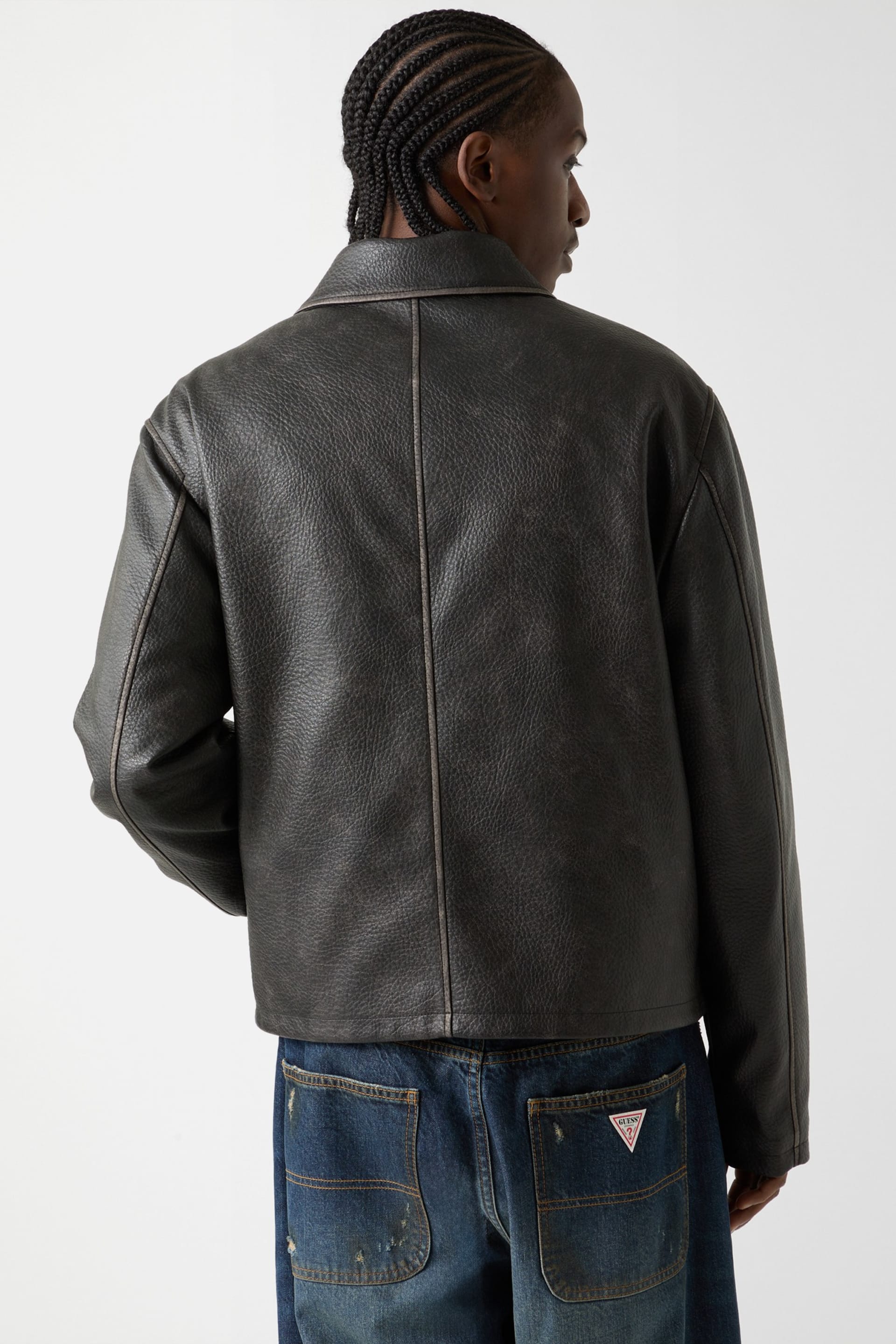 GUESS Originals Faux-Leather Jacket Men | GUESS Jeans®
