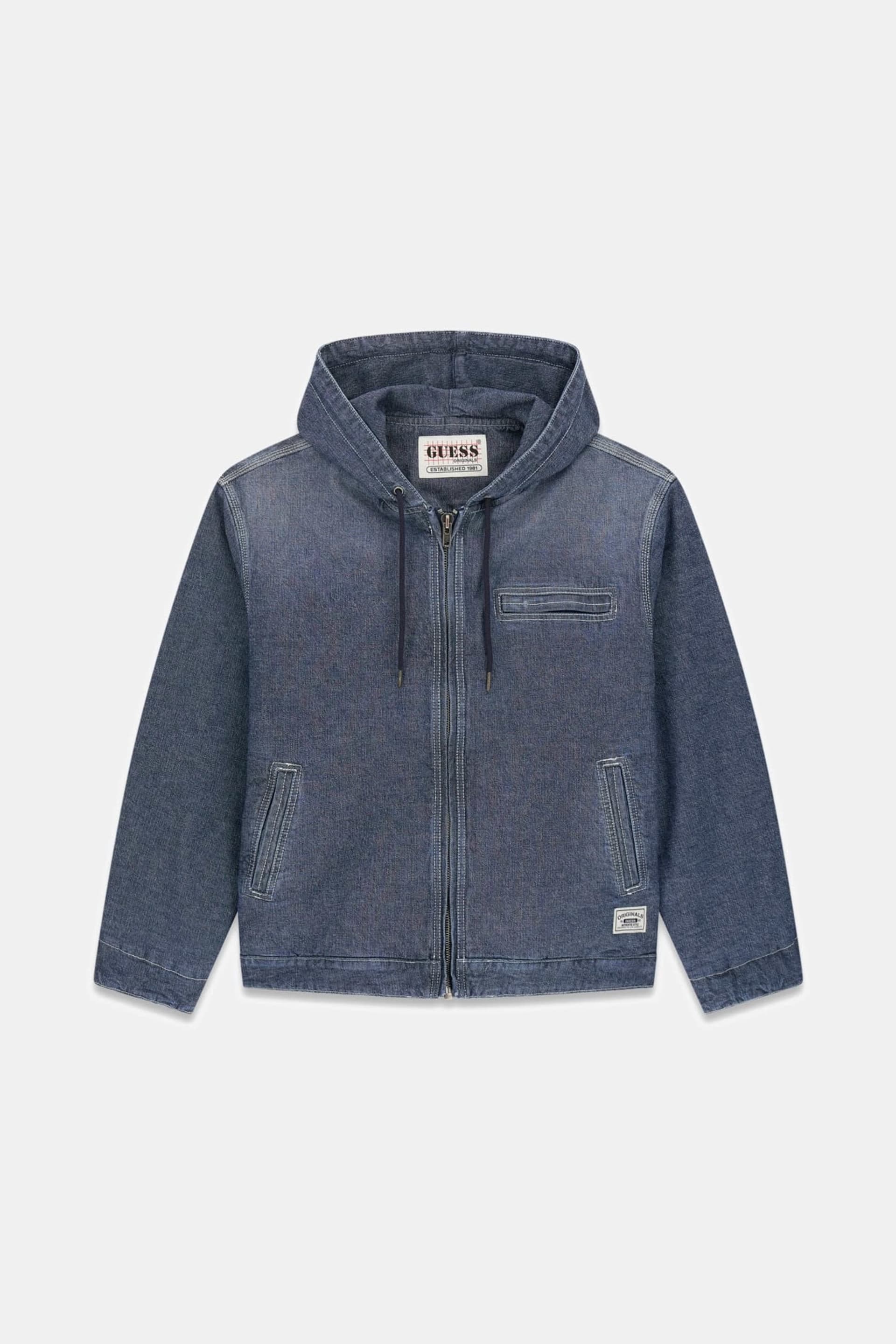  originals Denim Jacket パーカー GUESS Originals Hooded Denim Jacket Men | GUESS Jeans®