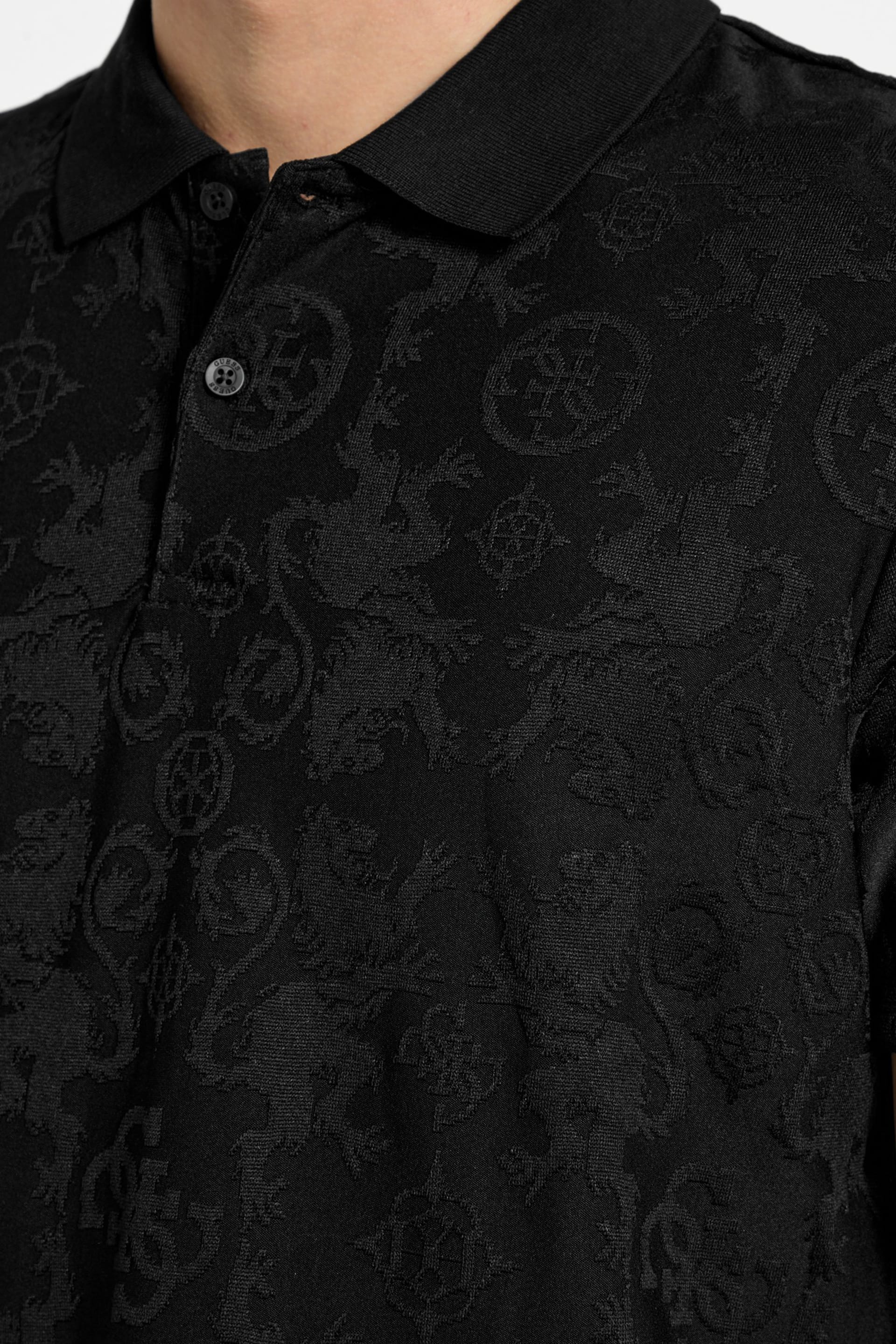 GUESS® Eco Tonal Jacquard Polo Men