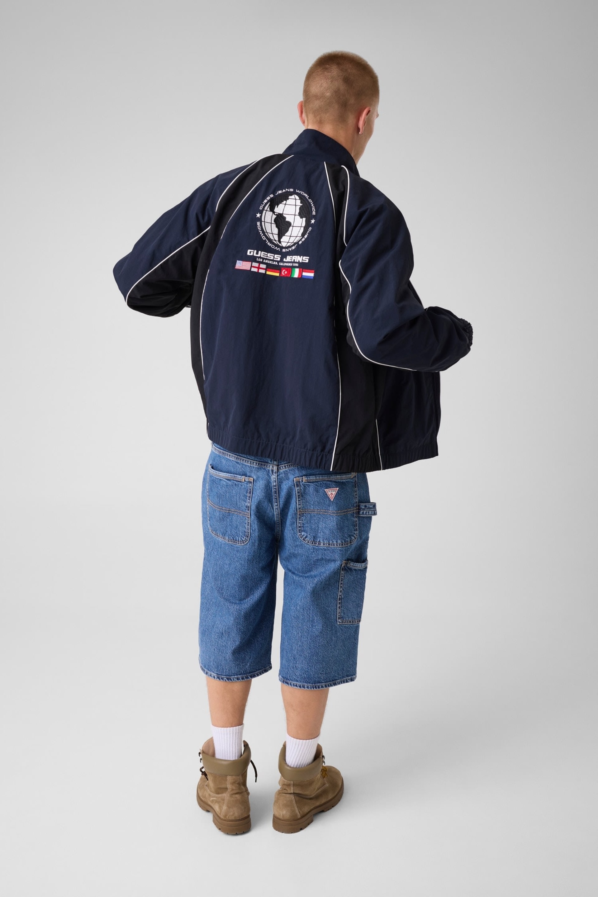 Nylon bomber jacket Men | GUESS Jeans®