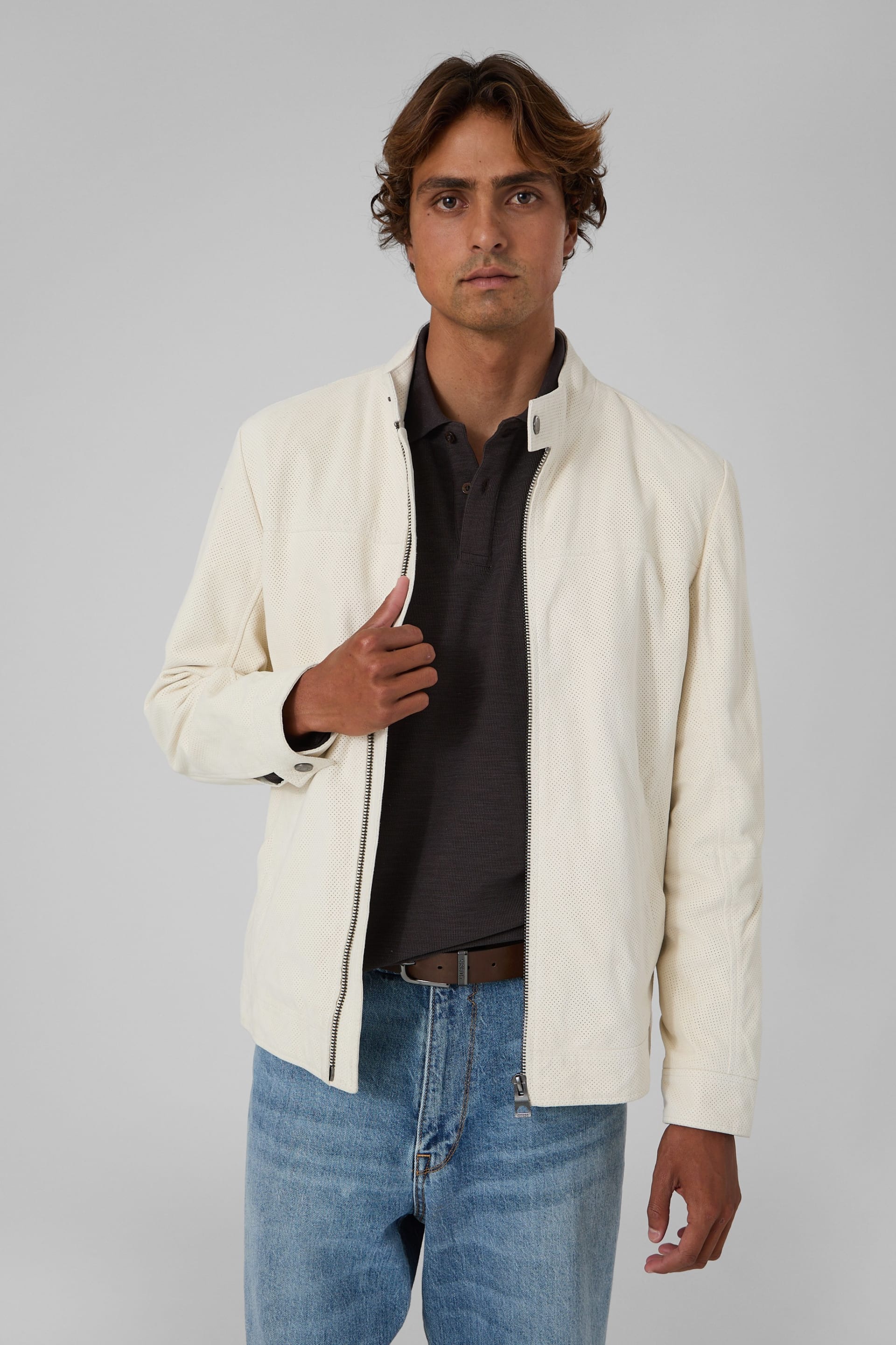 GUESS® Suede biker Men