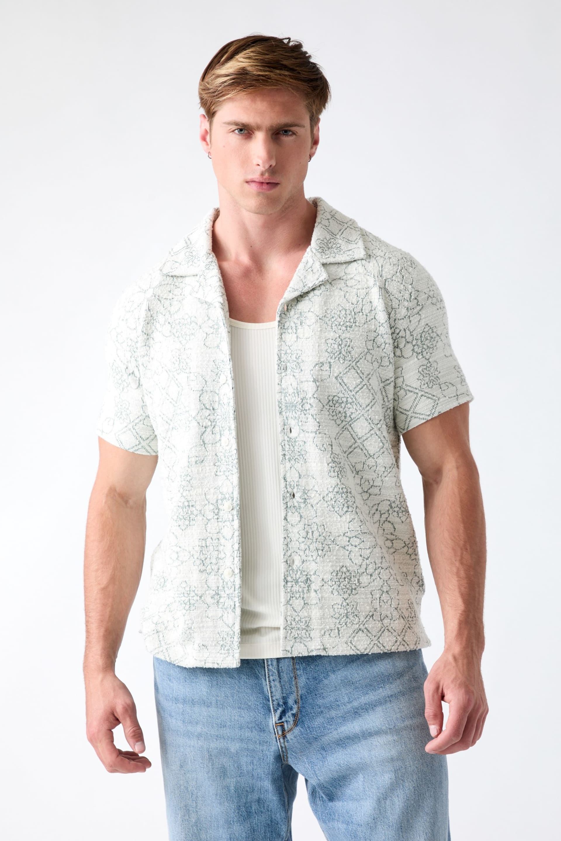 GUESS® Jacquard shirt Men