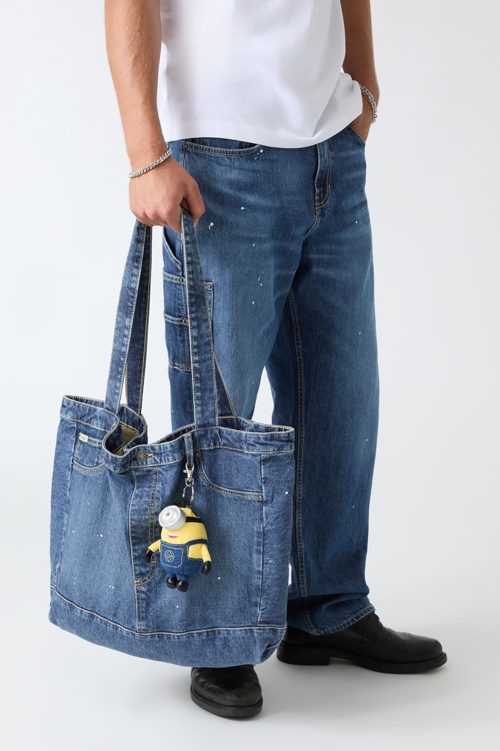 GUESS® GJ X Minions Denim Tote Bag