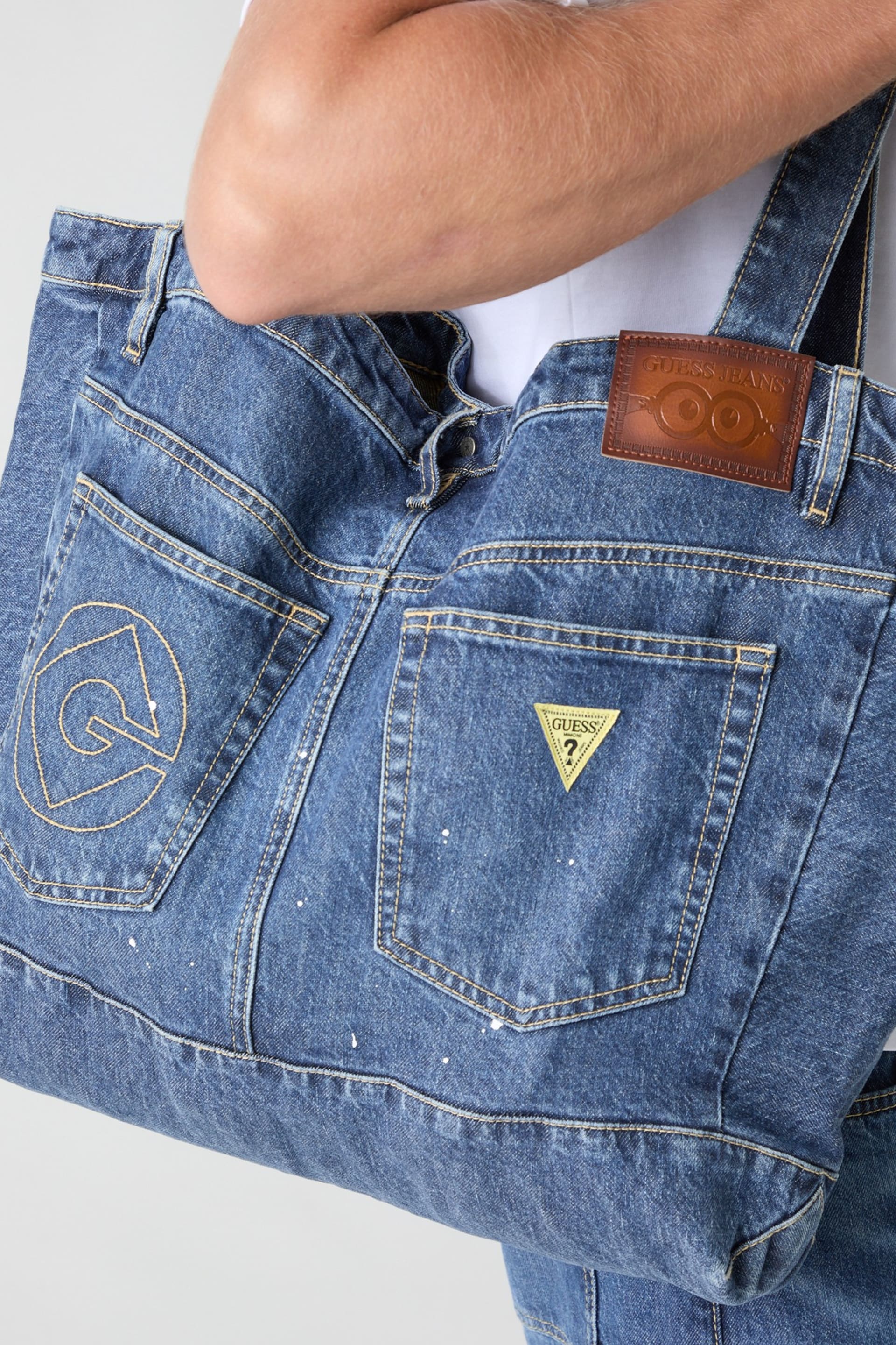 GUESS® GJ X Minions Denim Tote Bag