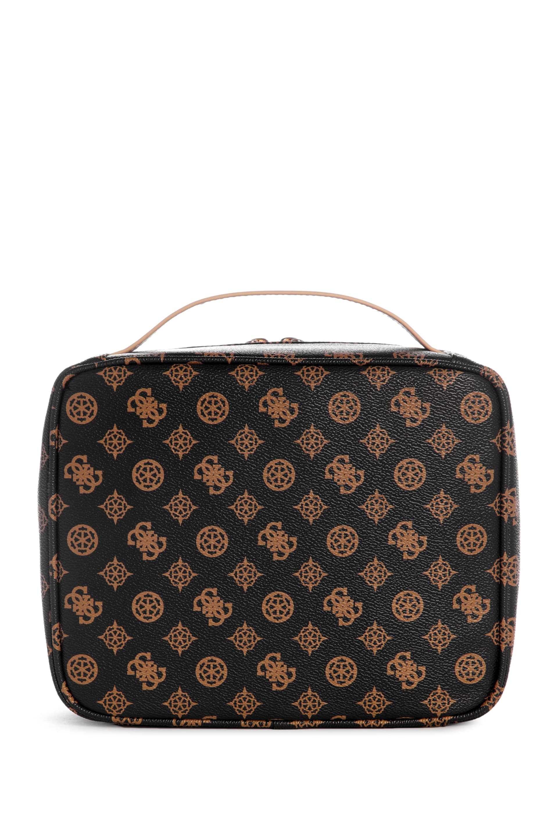 guess toiletry travel bag kit: Clothing, Shoes & Jewelry Medium One Has A Wristlet Strap GUESS Black Travel Kit Bag