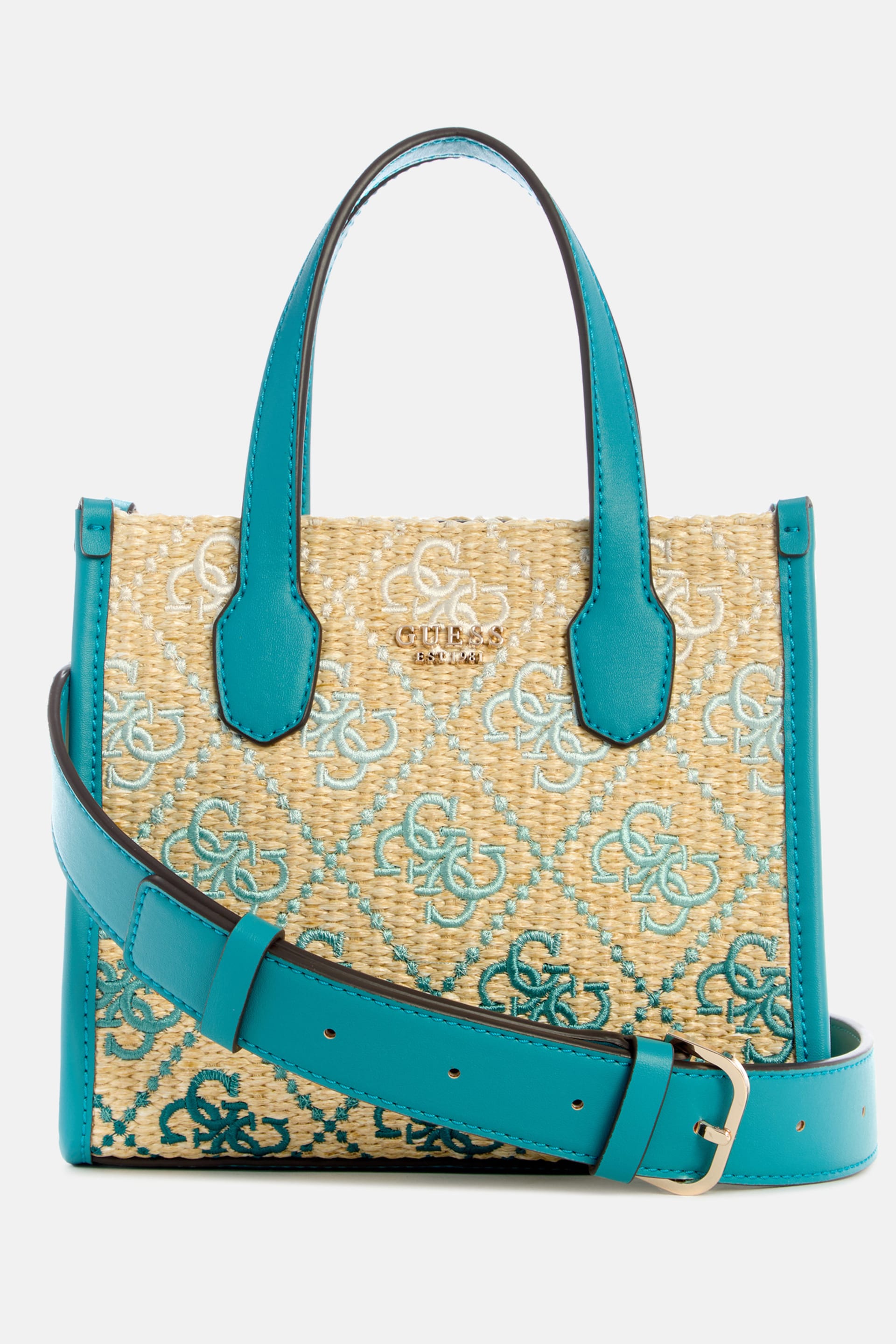 GUESS® Silvana Raffia Mini Tote Women