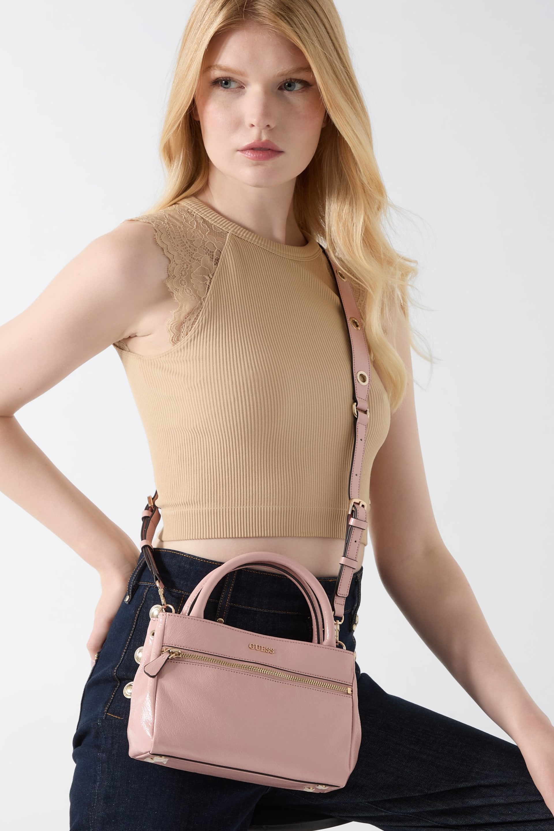 GUESS® Justine Shoulder Bag Women