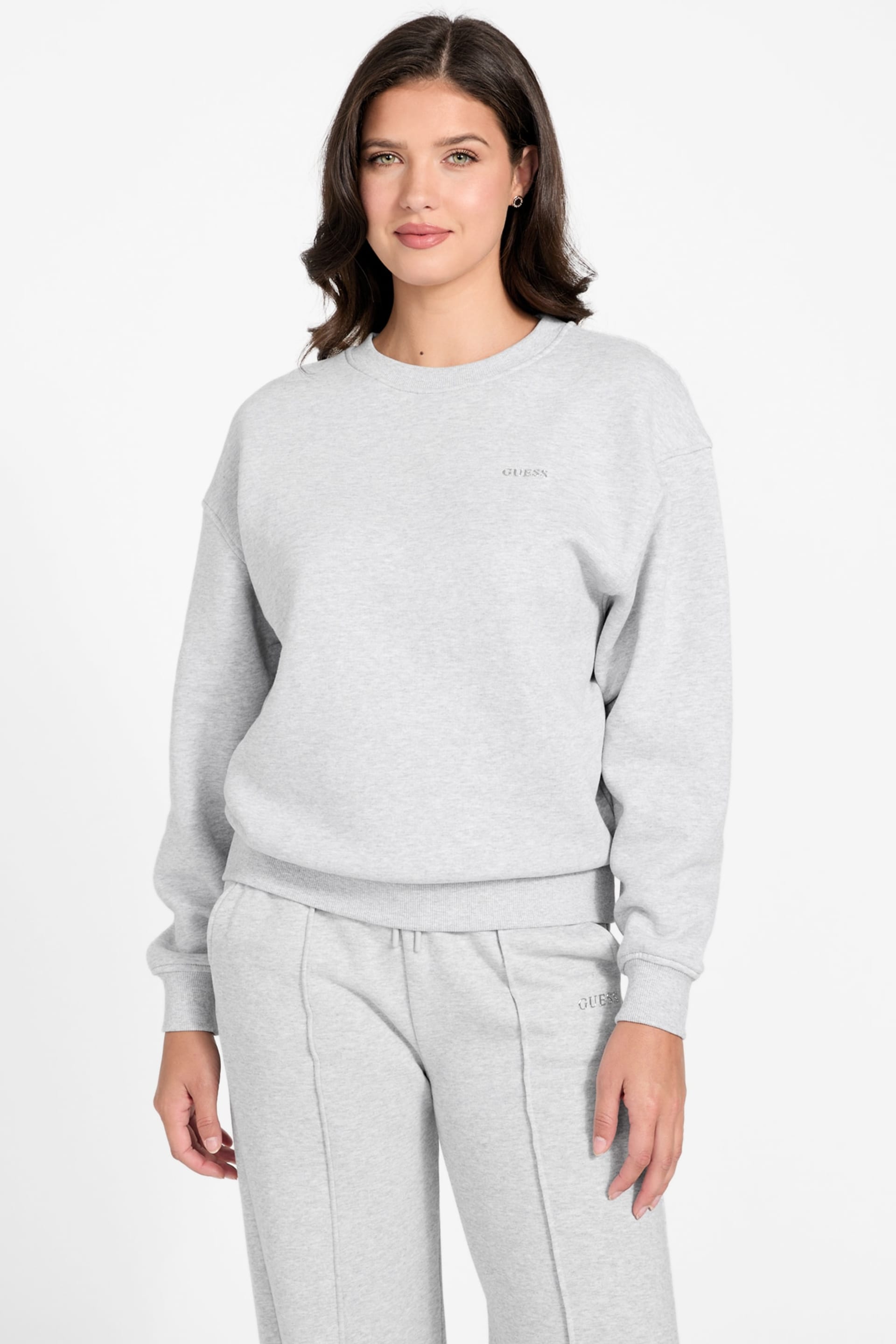 GUESS® Crew neck logo sweatshirt Women