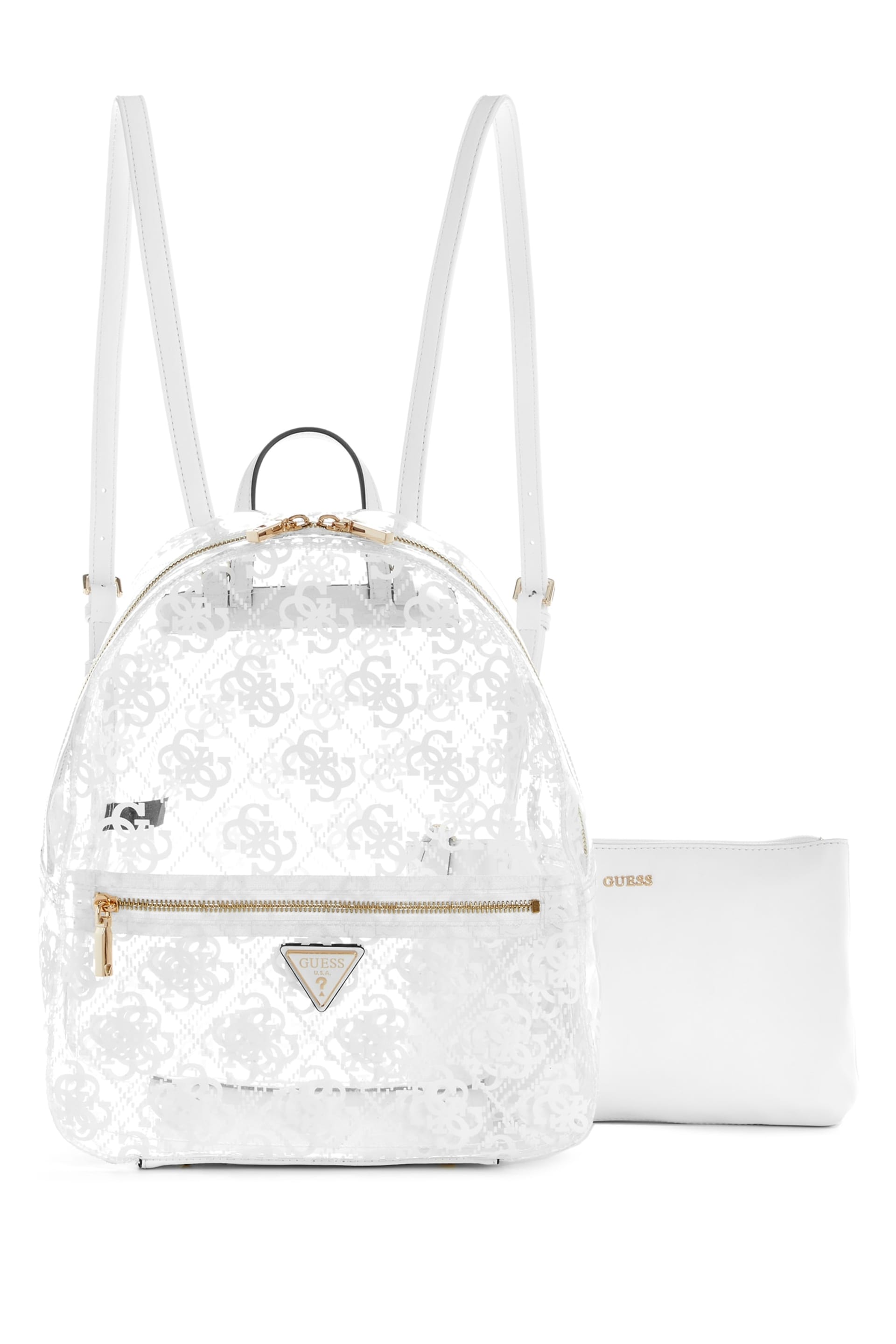 clear mini backpack guess GUESS® Tuana Clear Quattro G Backpack Women