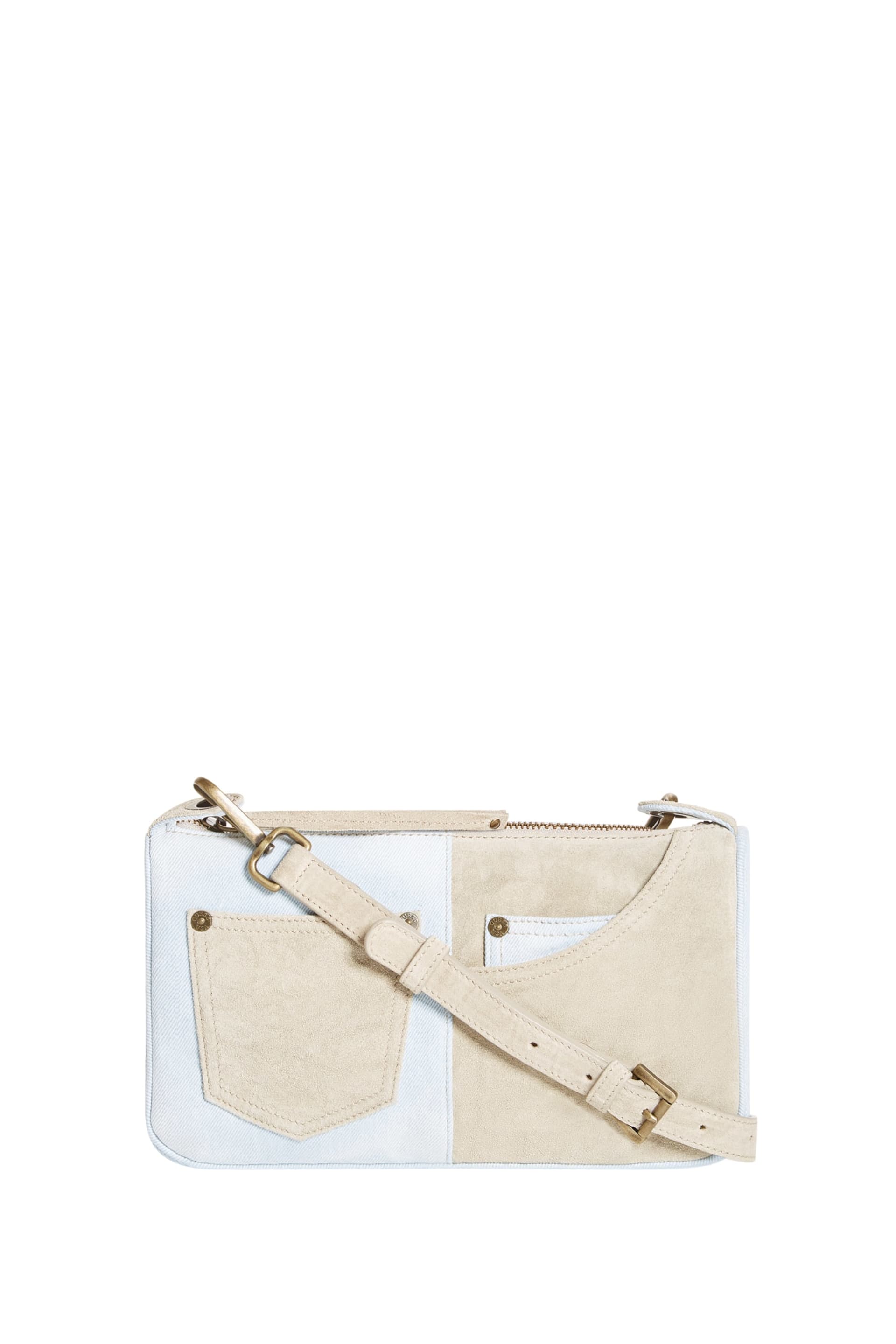 GUESS® Baguette Denim Shoulder Bag