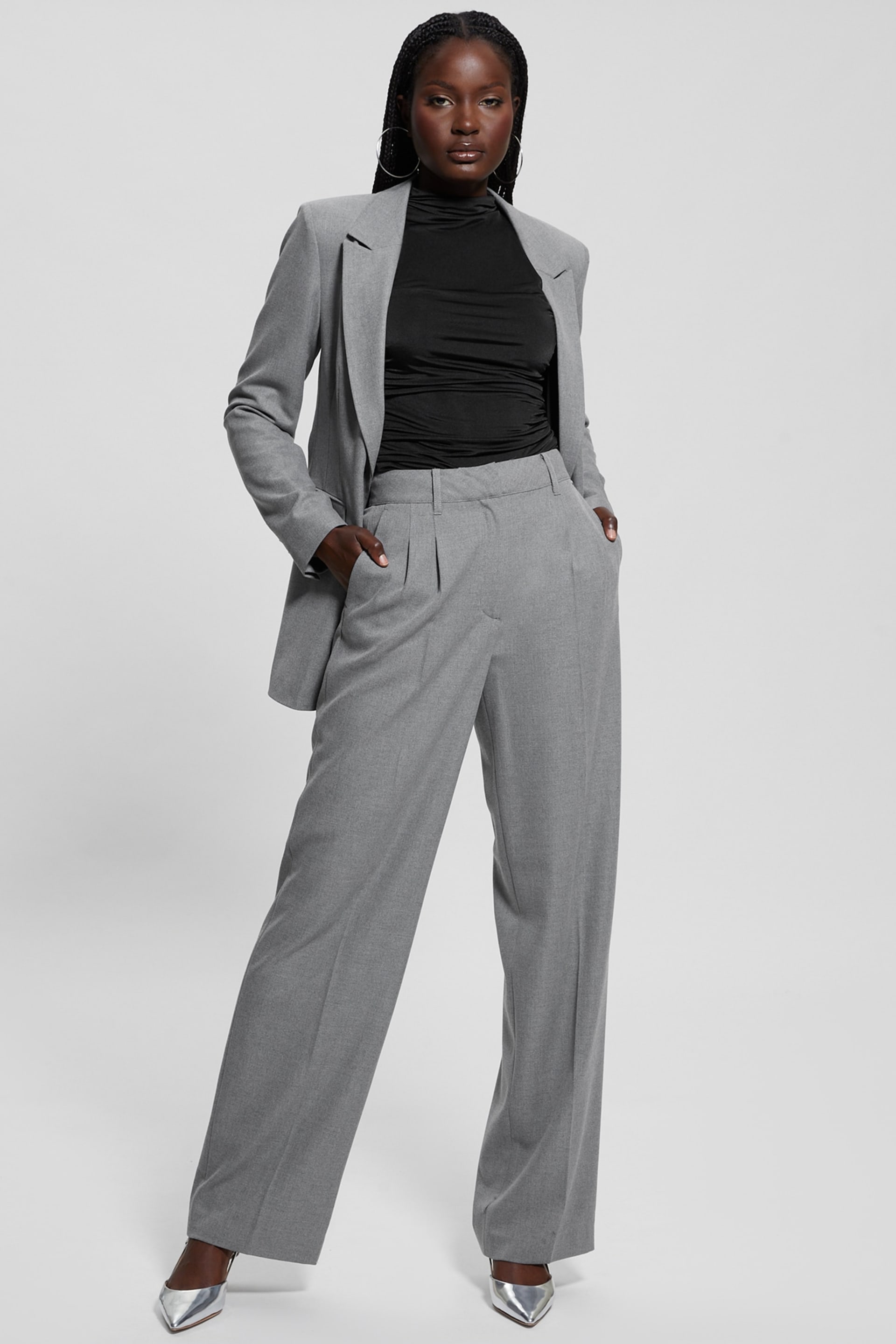 90s GUESS comfort Wax coating slacks パンツ W4BB02WGIF2-CGYH