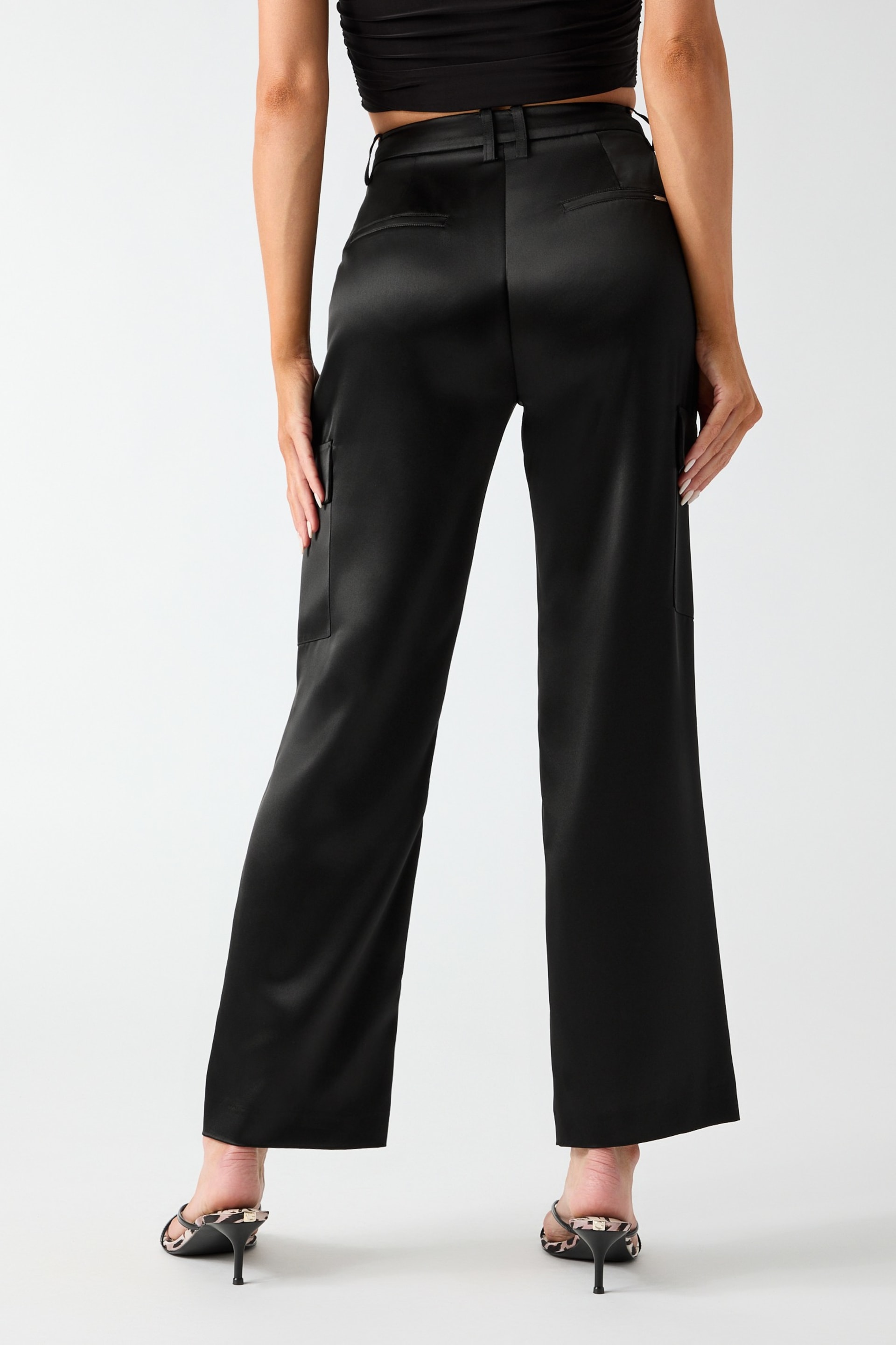 GUESS® Megan Cargo Satin Pants Women