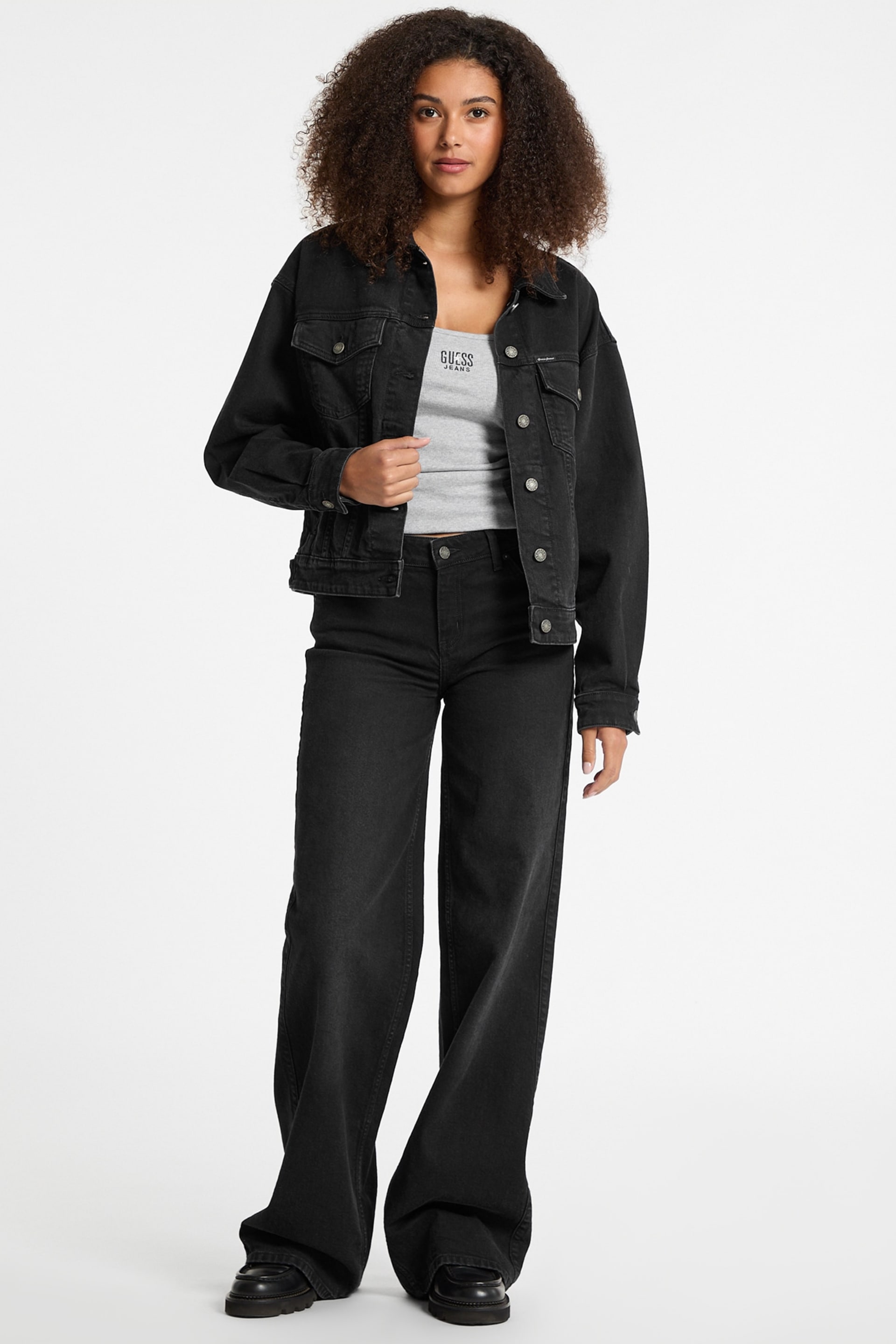 GUESS® Oversized Denim Trucker Jacket