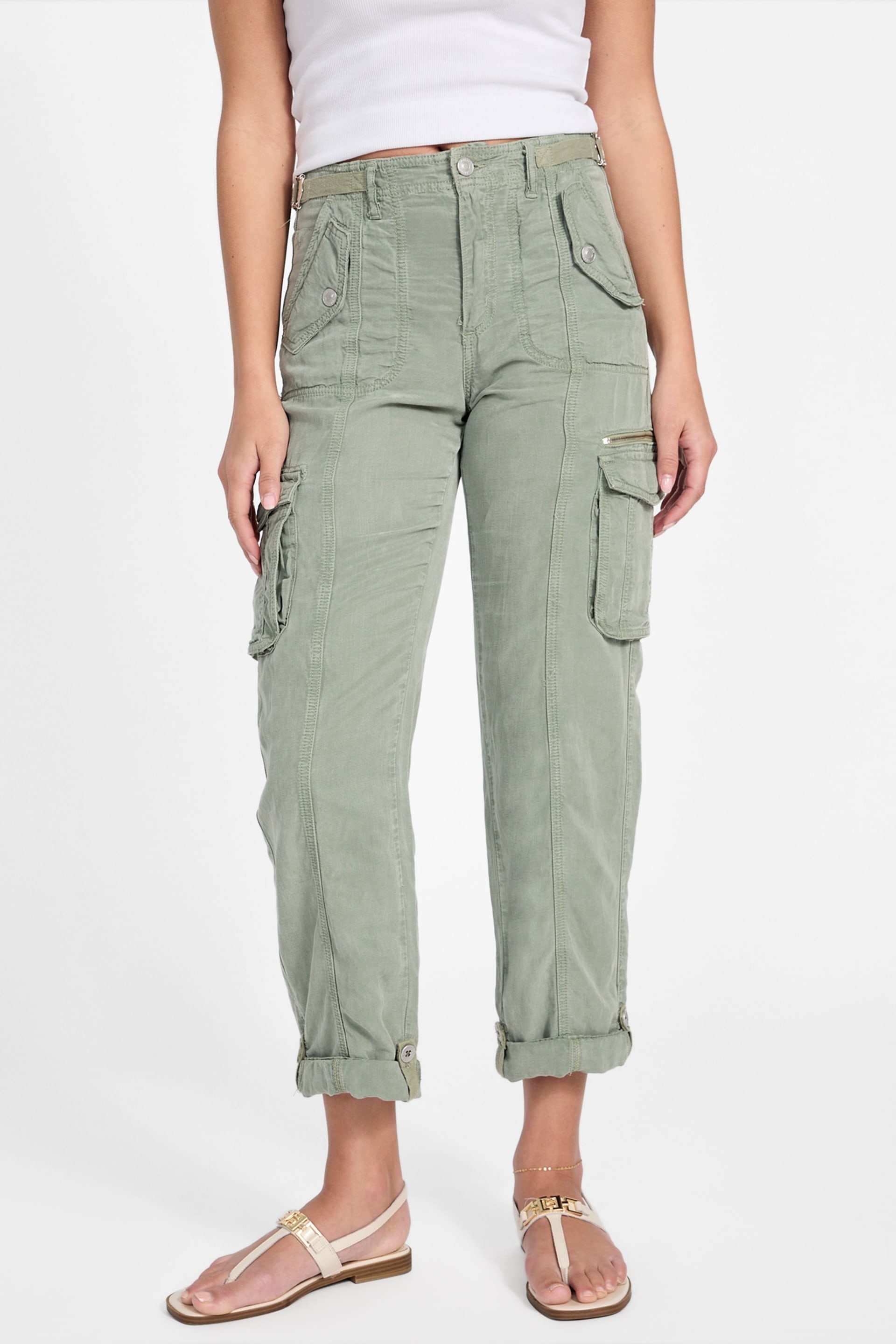 GUESS® Nessi Linen Cargo Pants Women