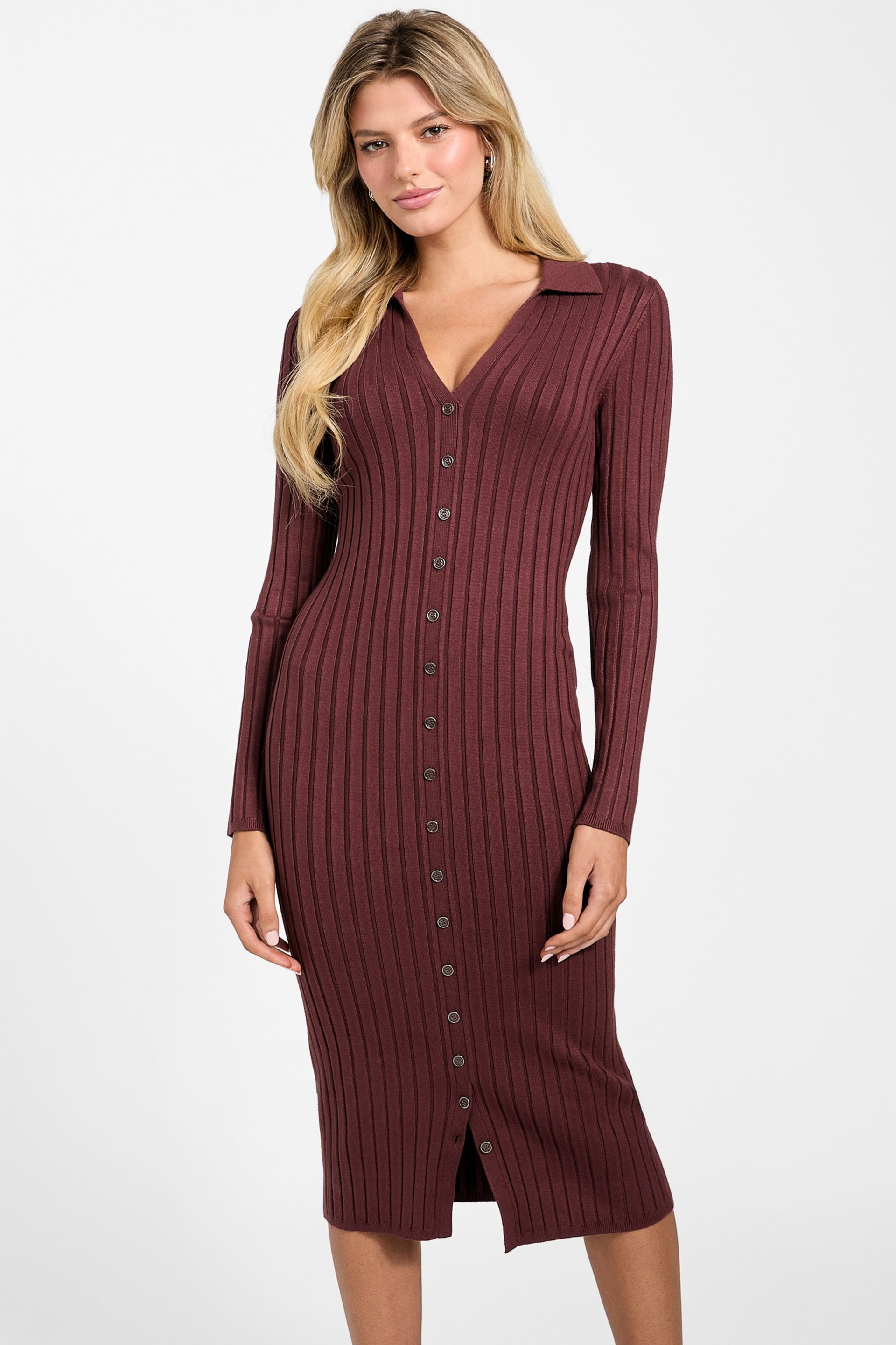 GUESS® Eco Miranda Ribbed Sweater Dress Women