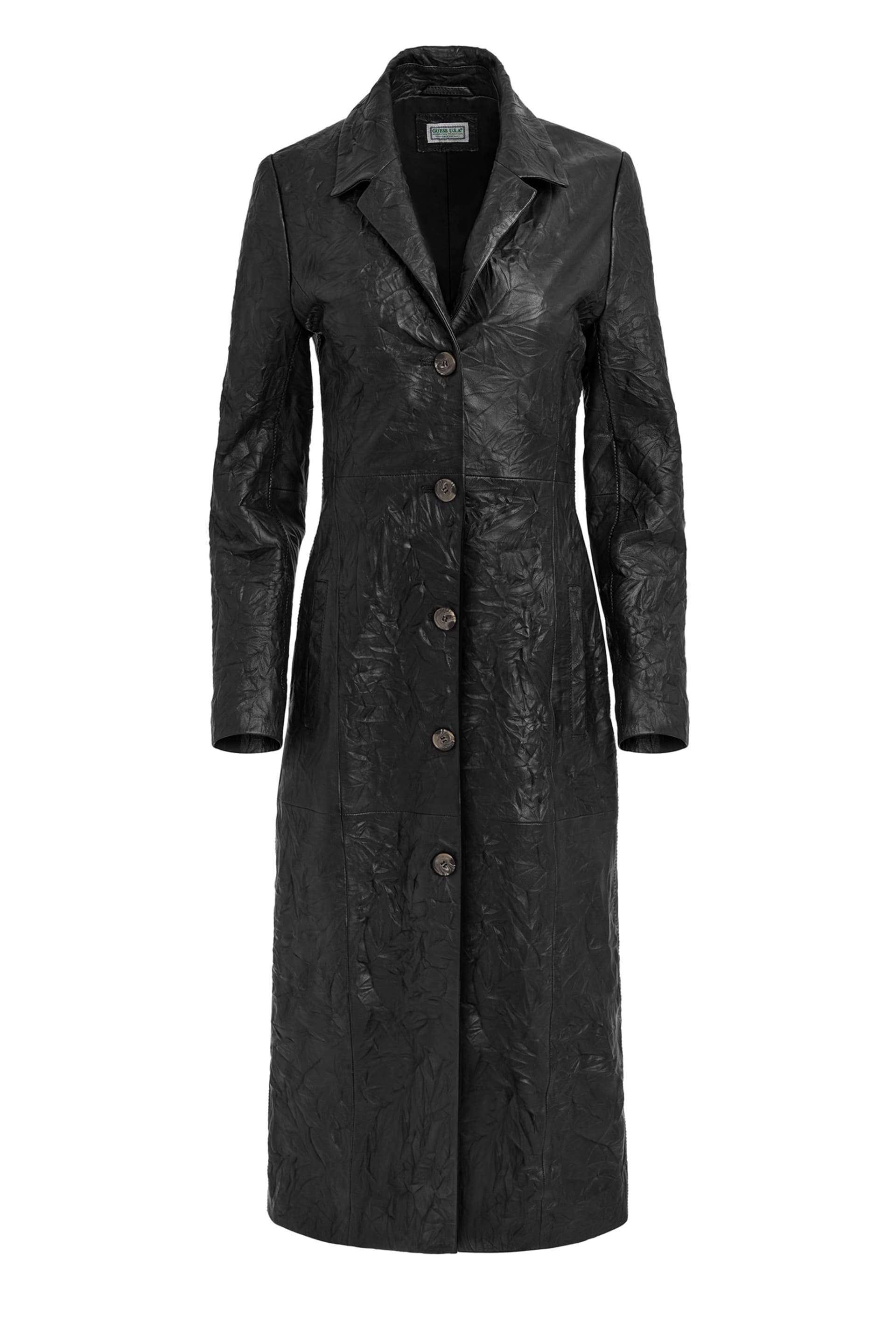 GUESS® lamb leather coat