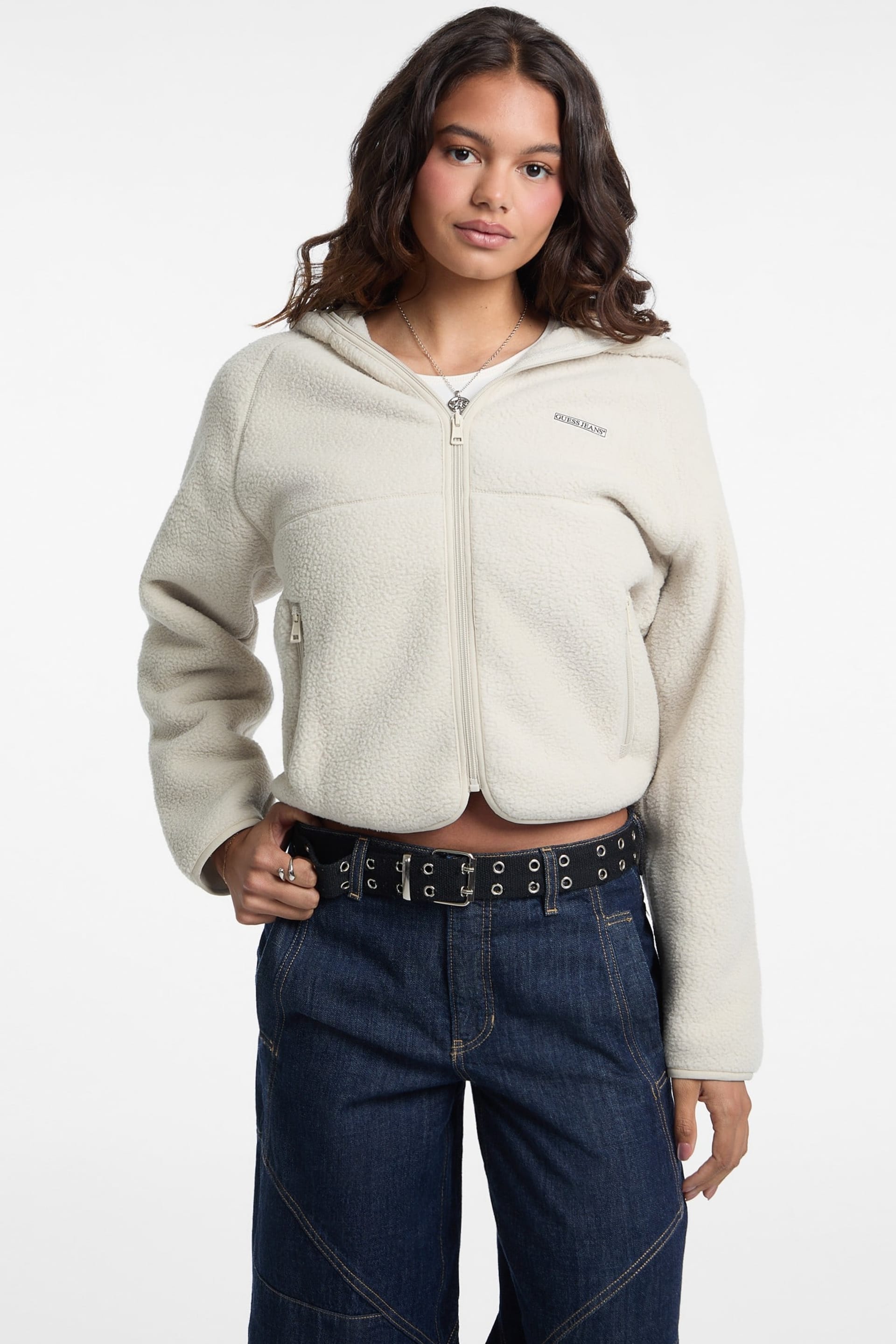 GUESS® Faux-Sherpa Hoodie