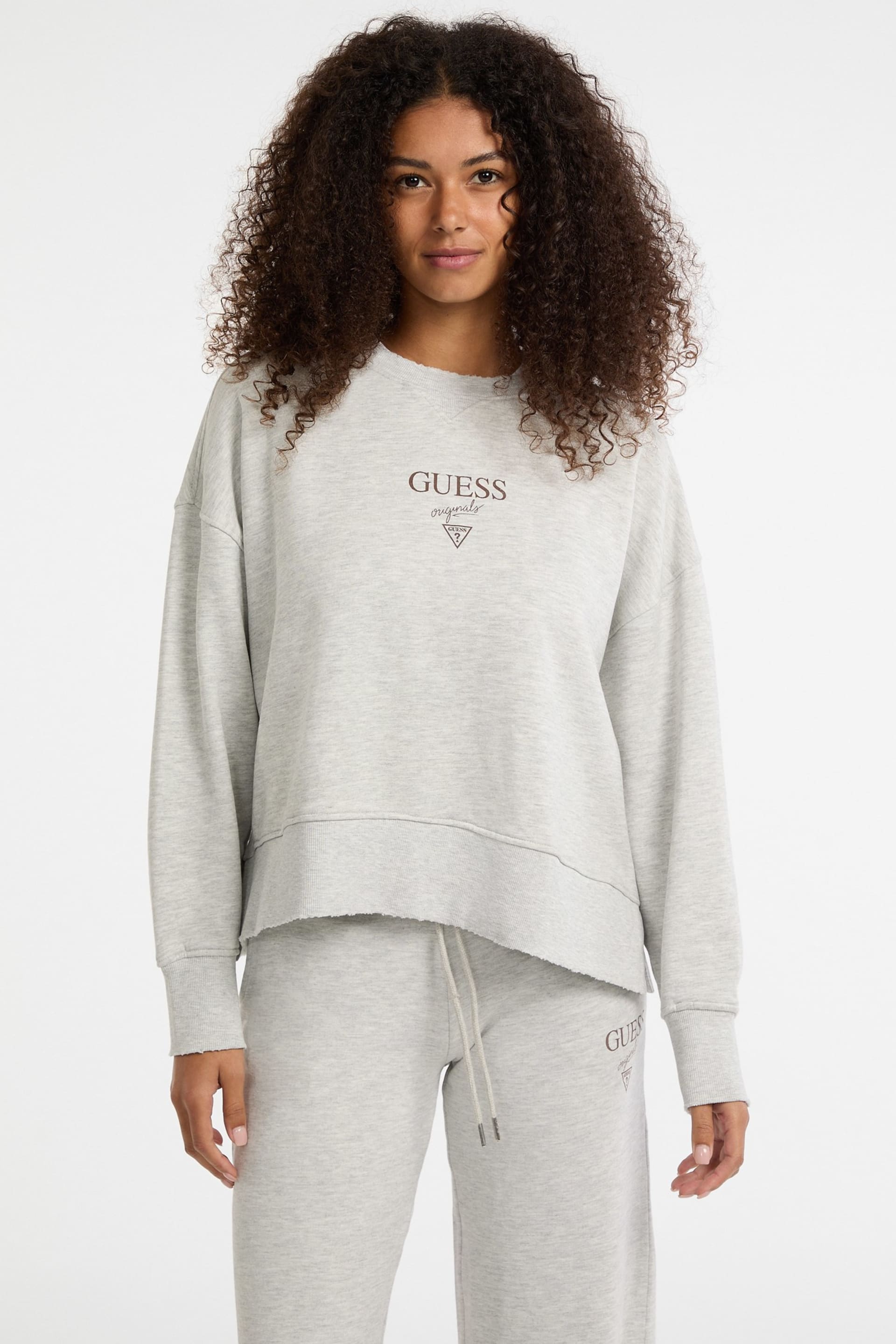GUESS Originals Eco Distressed Baker Crewneck Women | GUESS Jeans®