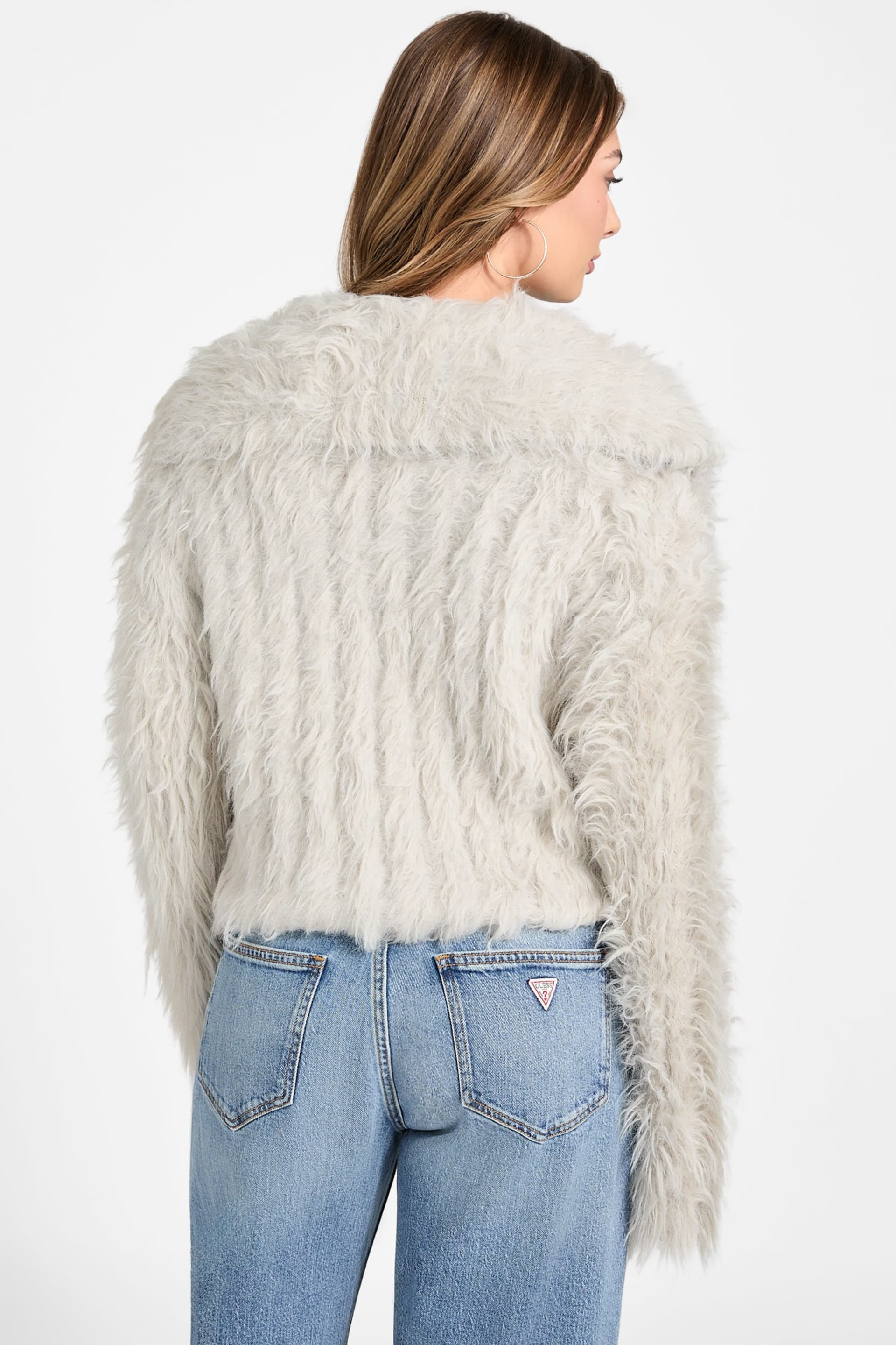 GUESS® Lara Faux-Fur Cardigan Women