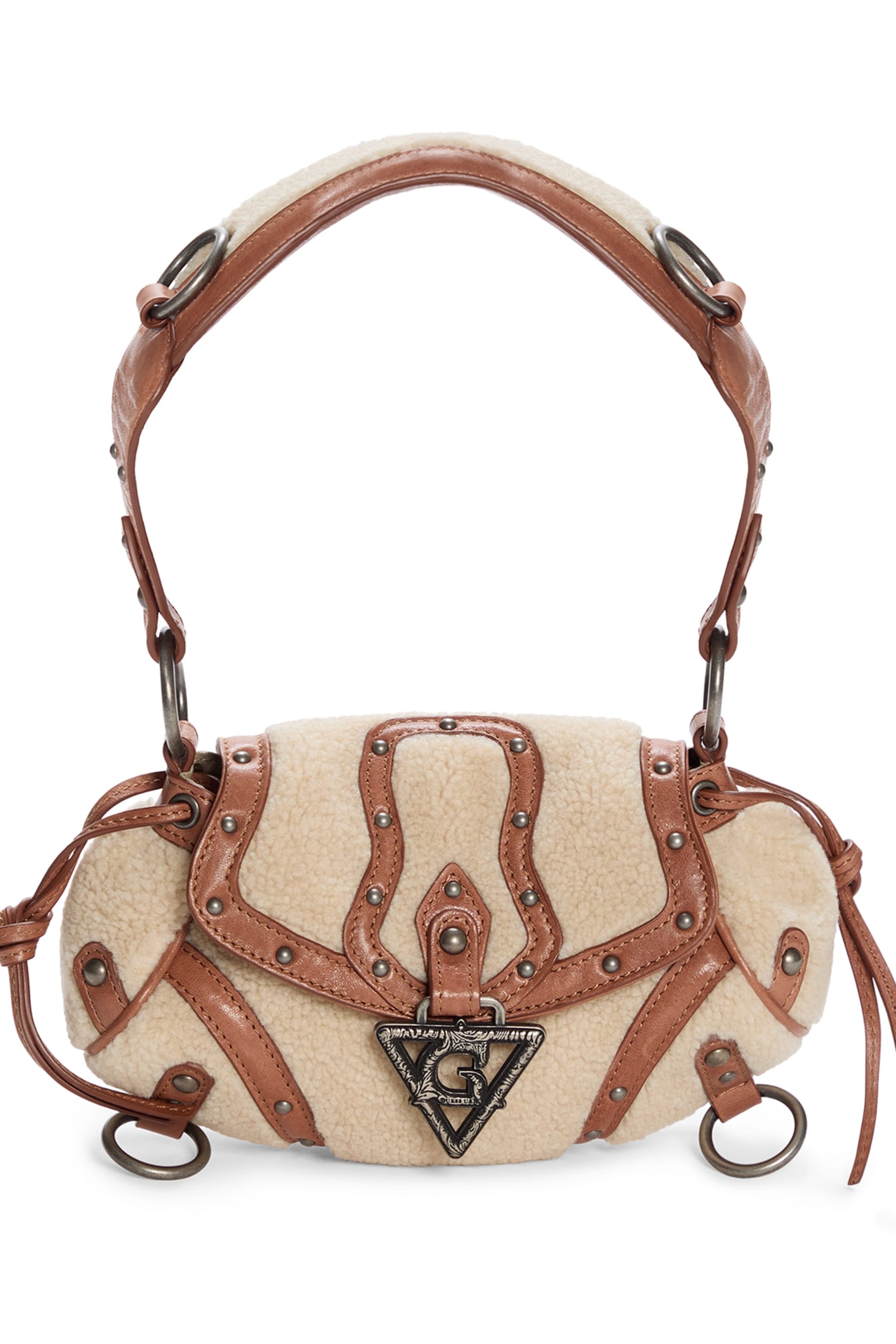 GUESS® Mini claudia faux-fur bag