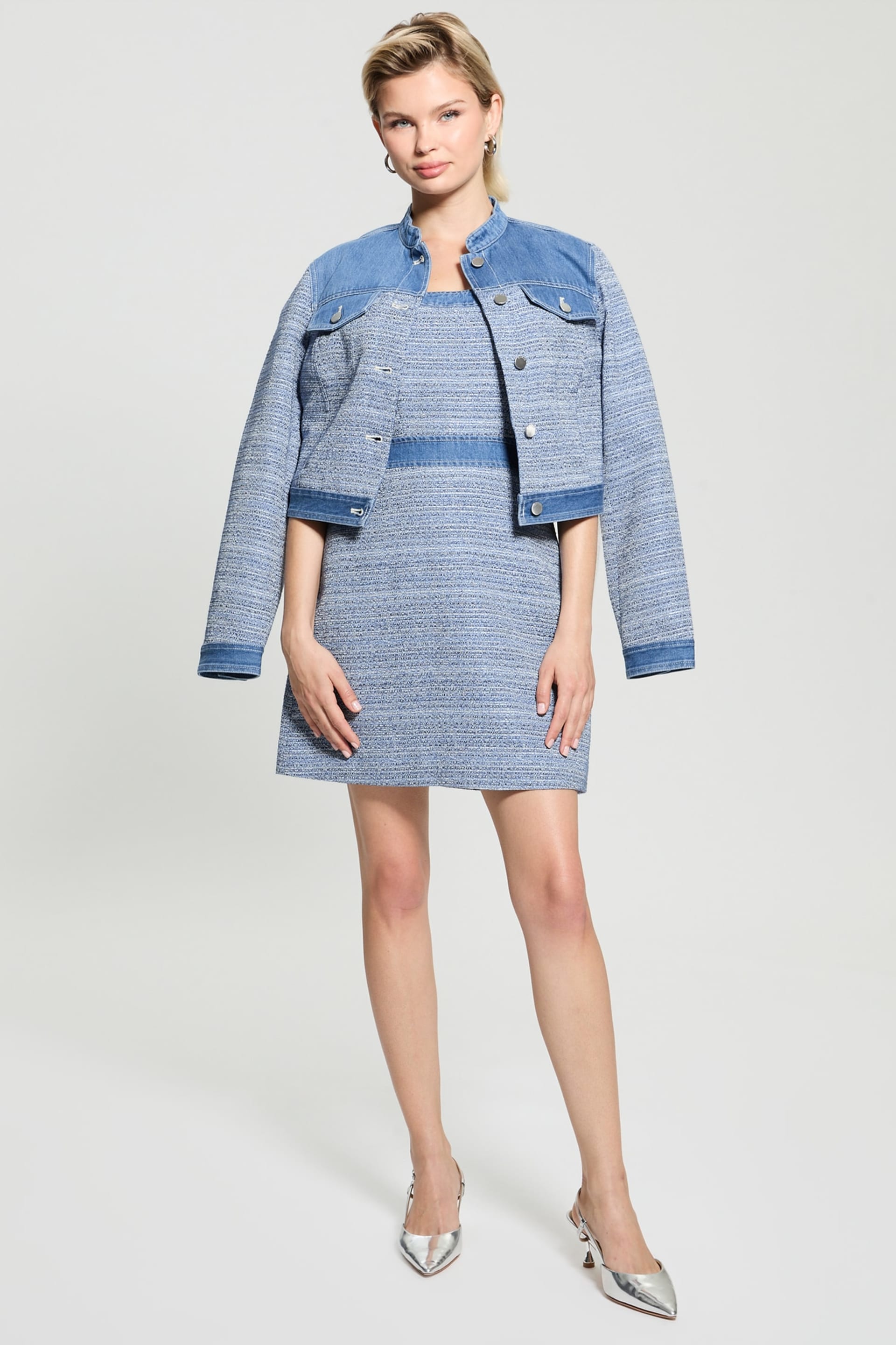 guess dress denim Blue Denim Bindi Mini Dress