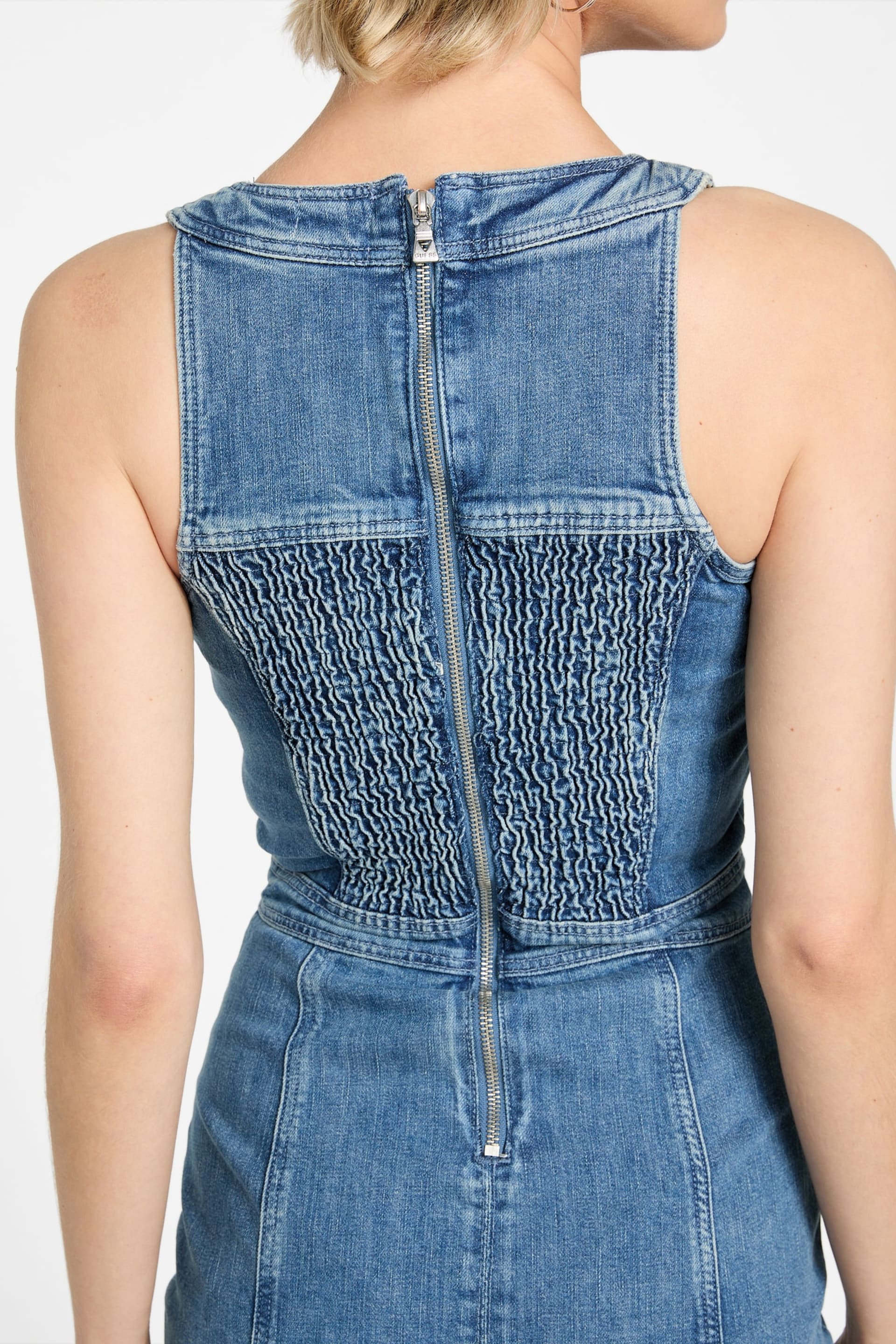 guess factory denim dress Guess Factory Della Mini Dress