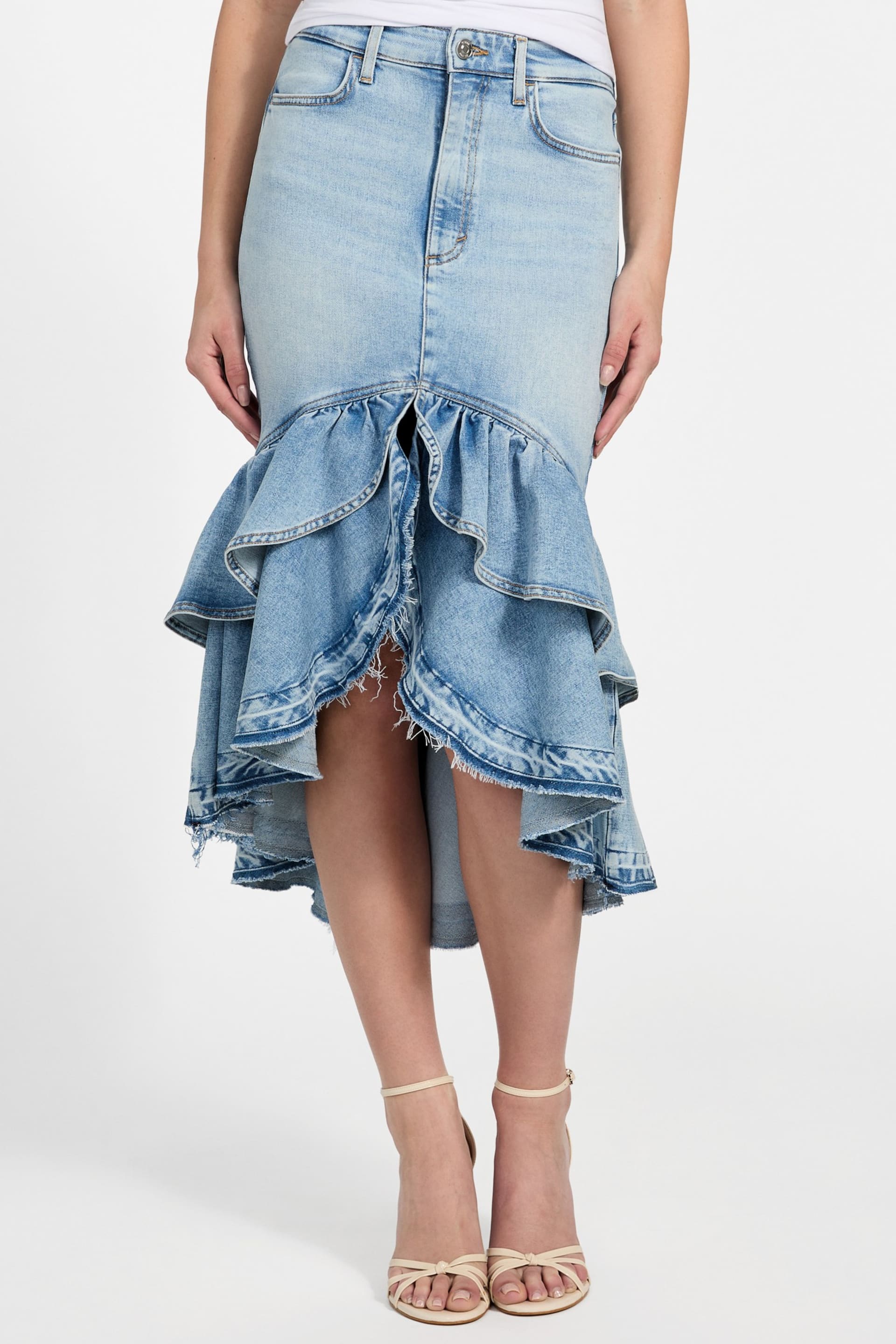 GUESS® Eco Marina Denim High-Low Skirt Women