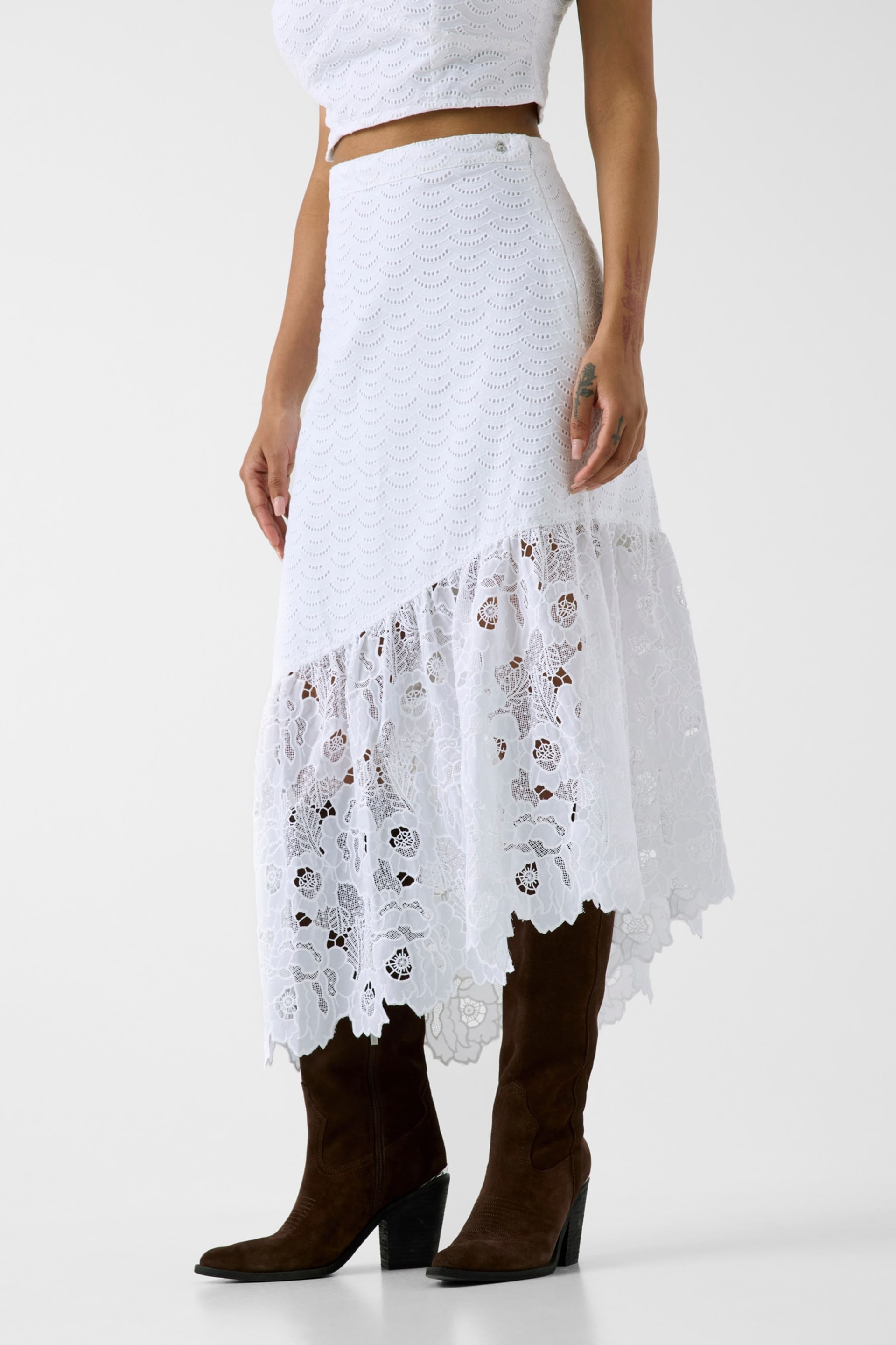 GUESS® Eyelets midi skirt Women