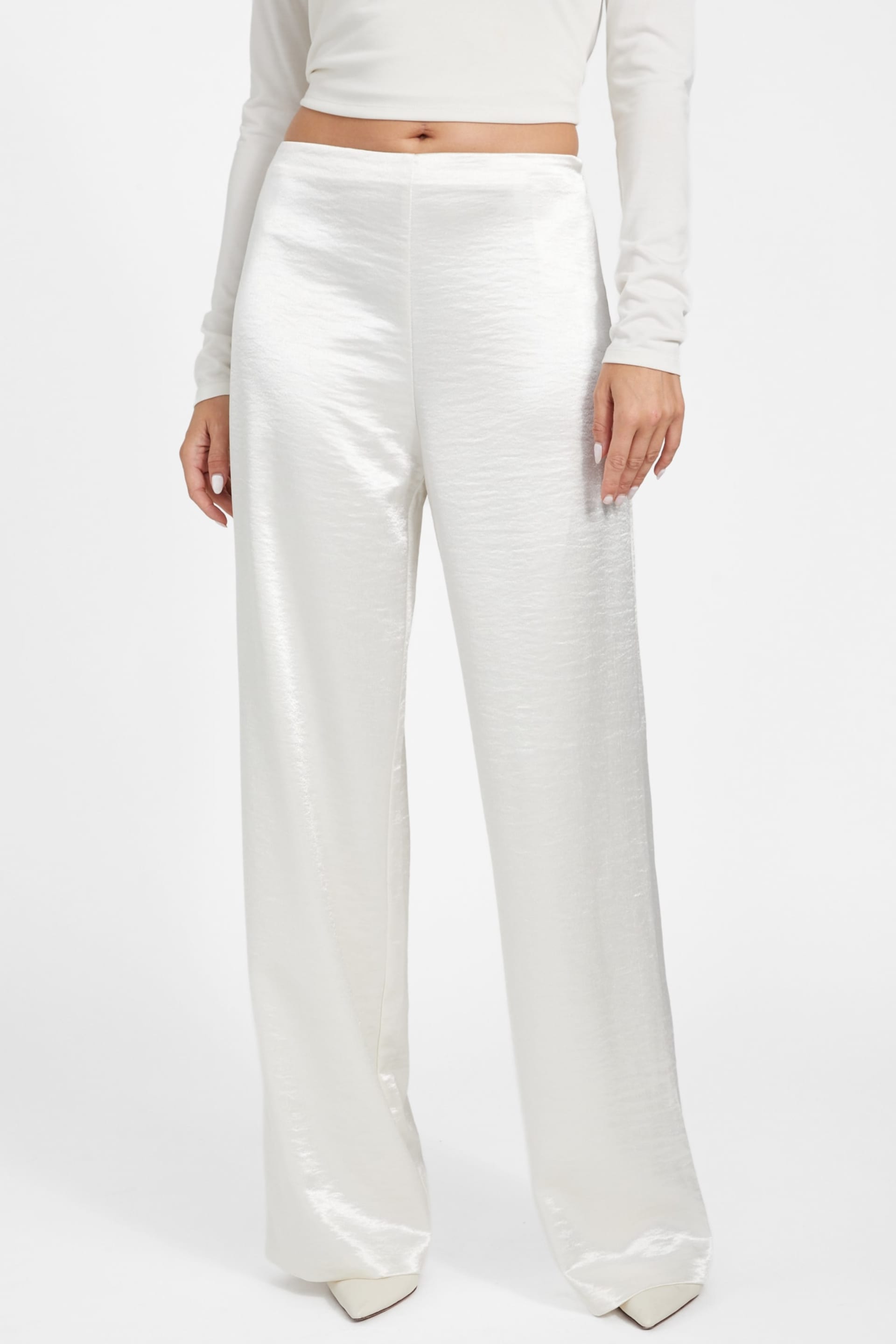 GUESS® Satin wide leg pants Women