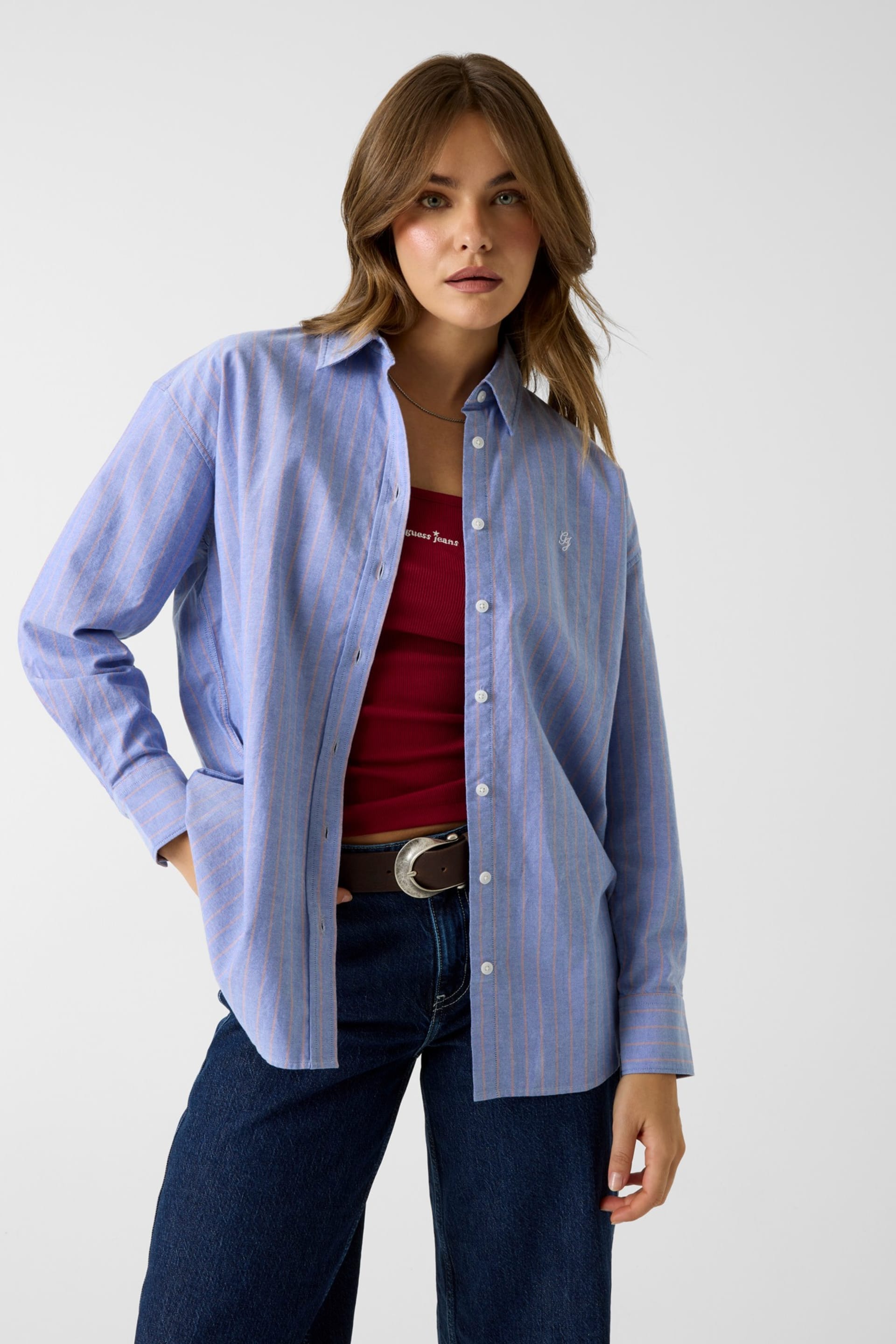 Oversized Oxford shirt Women | GUESS Jeans®
