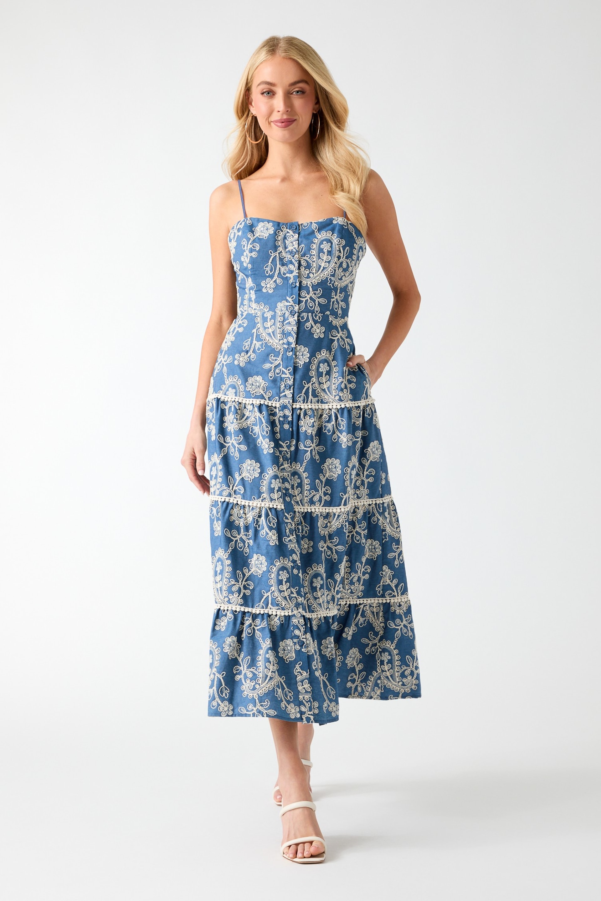 guess dress Embroidered Midi Sculpted silhouette highlights the bodys contours $118 Guess Women Pink Ribbed