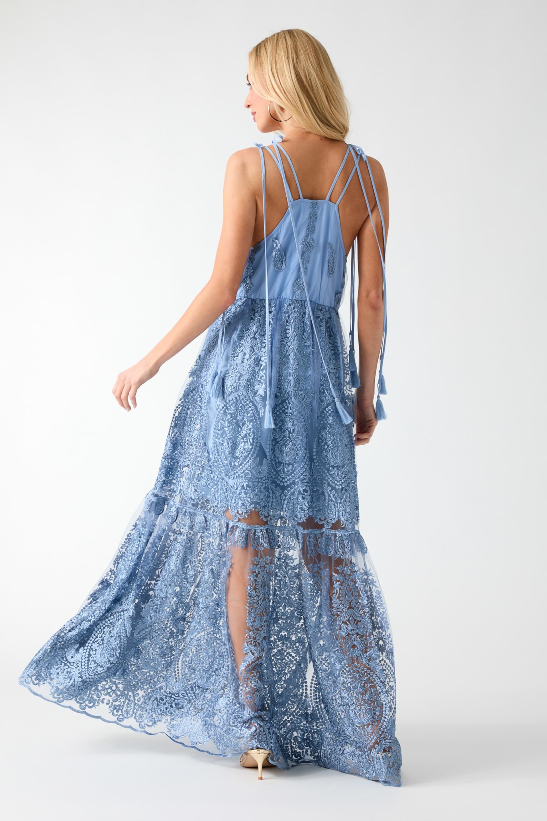 light purple colour dress tulle lace long prom purple formal dress – dresstby Sleeveless Back dress_type_Fit and Flare Red Halter Split Prom Size:34.5 (US 4.5)
