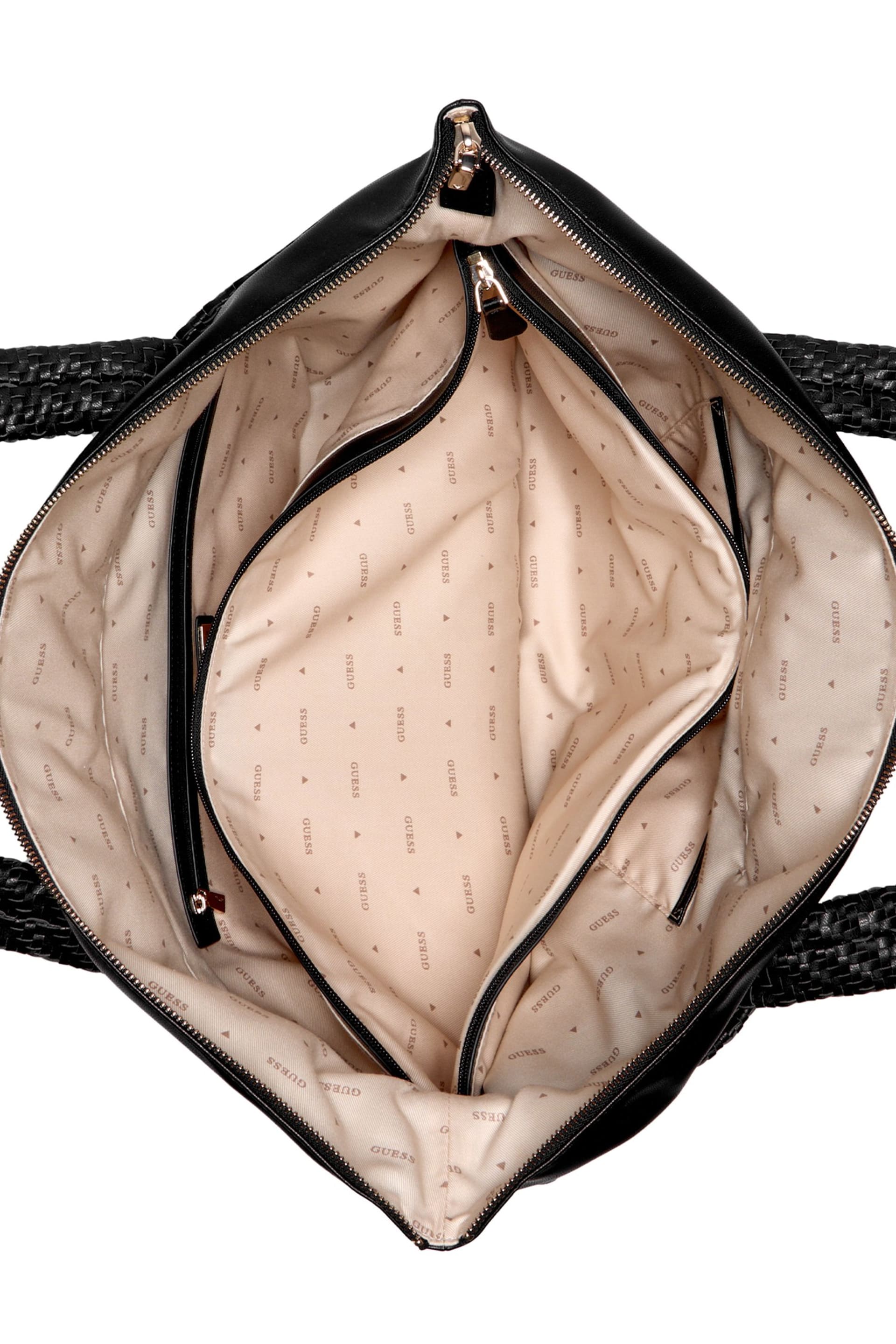 guess logo affair dome travel tote bag Black Berta Deluxe GUESS Travel Logo Affair Deluxe