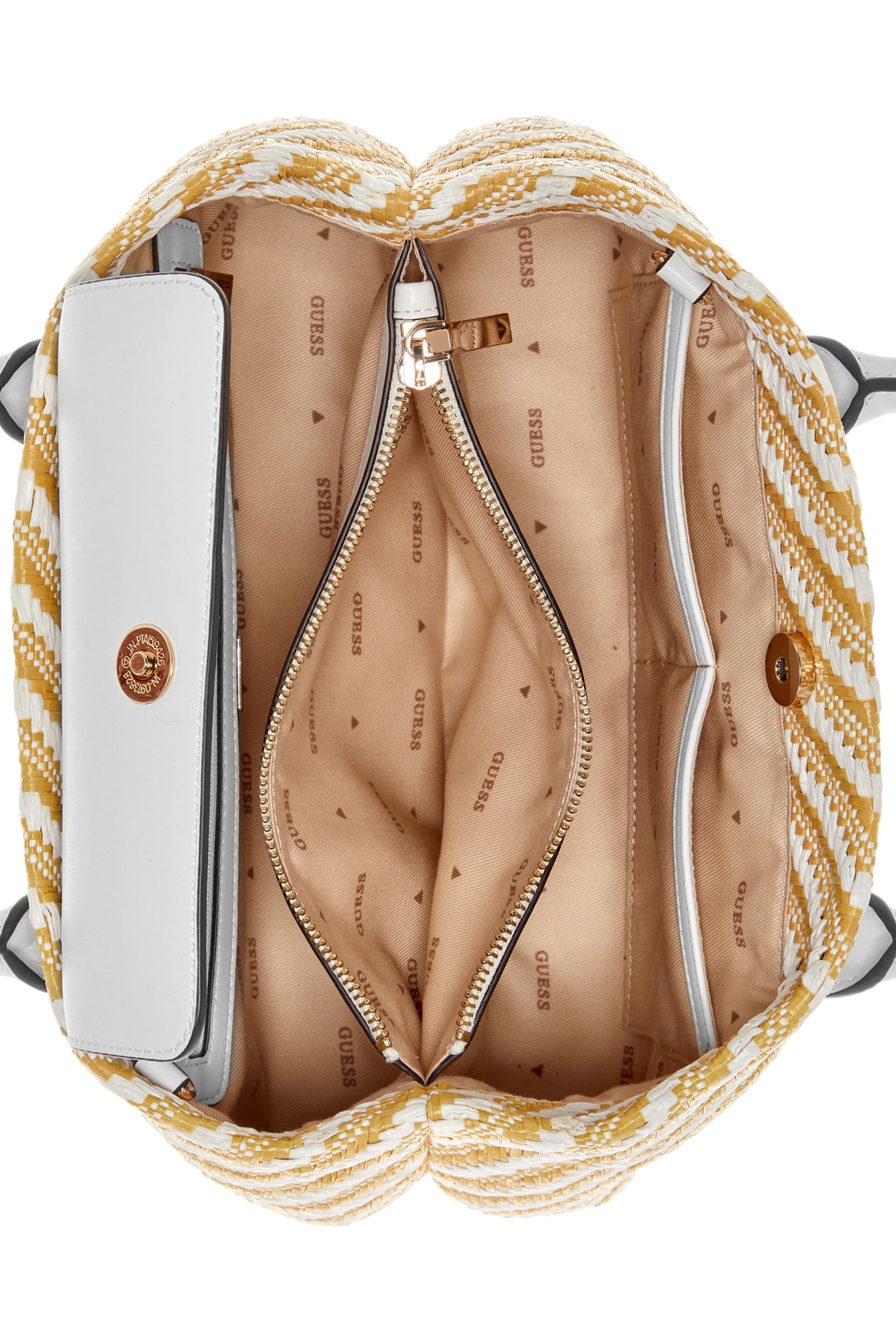 GUESS® Simona Straw Small Satchel Women
