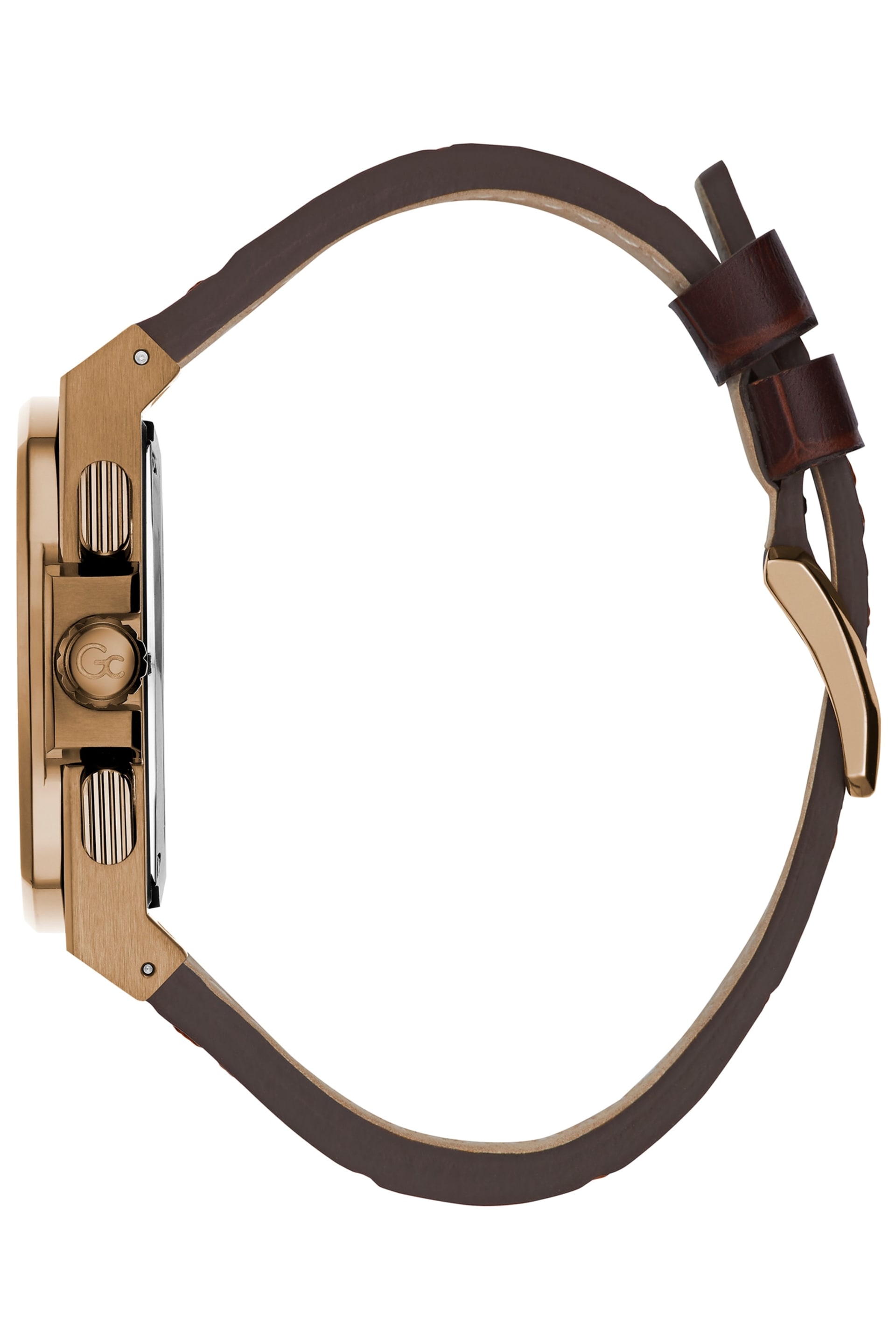 GUESS® Gc Green and Leather Chronograph Watch Men