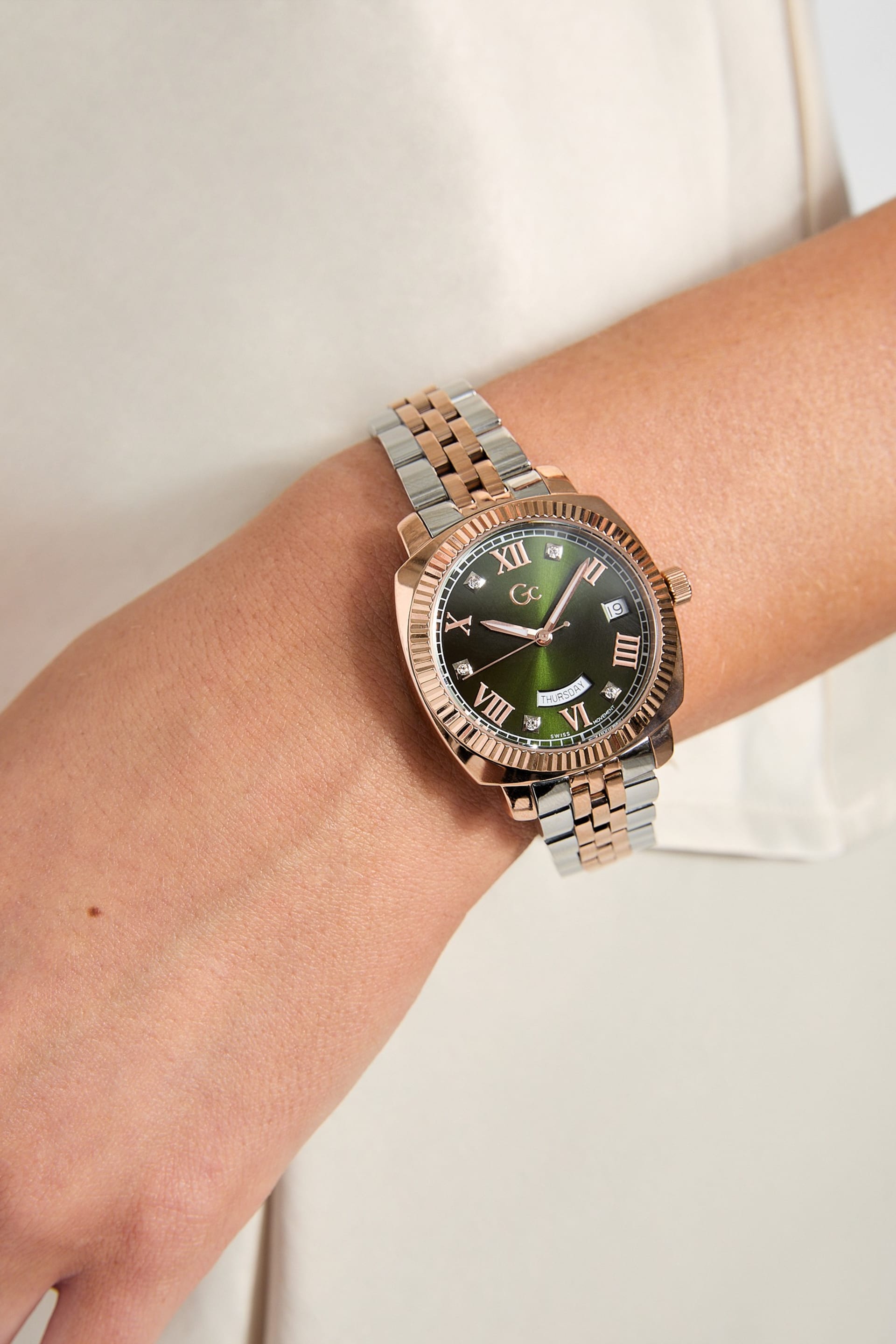 MARCIANO by GUESS® Gc Two-Tone Analog Watch